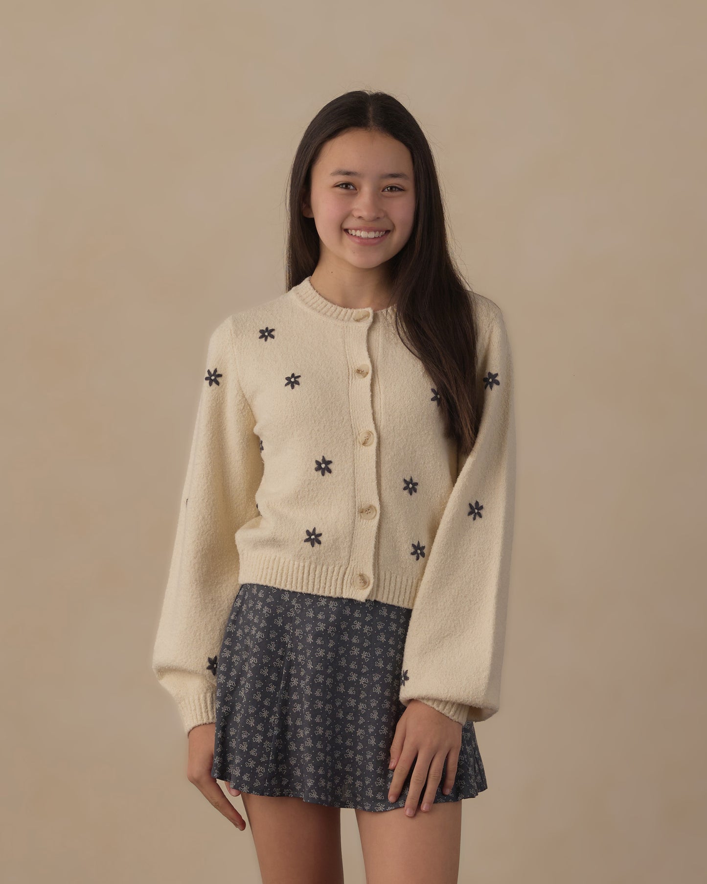 Teen Cheyenne Cardigan Midnight Daises - Rylee + Cru | Kids Clothes | Trendy Baby Clothes | Modern Infant Outfits |