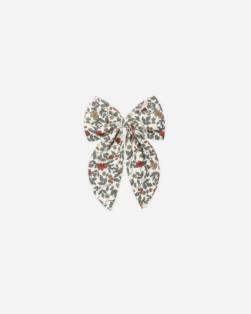 Oversized Bow Holiday Floral - Rylee + Cru | Kids Clothes | Trendy Baby Clothes | Modern Infant Outfits |