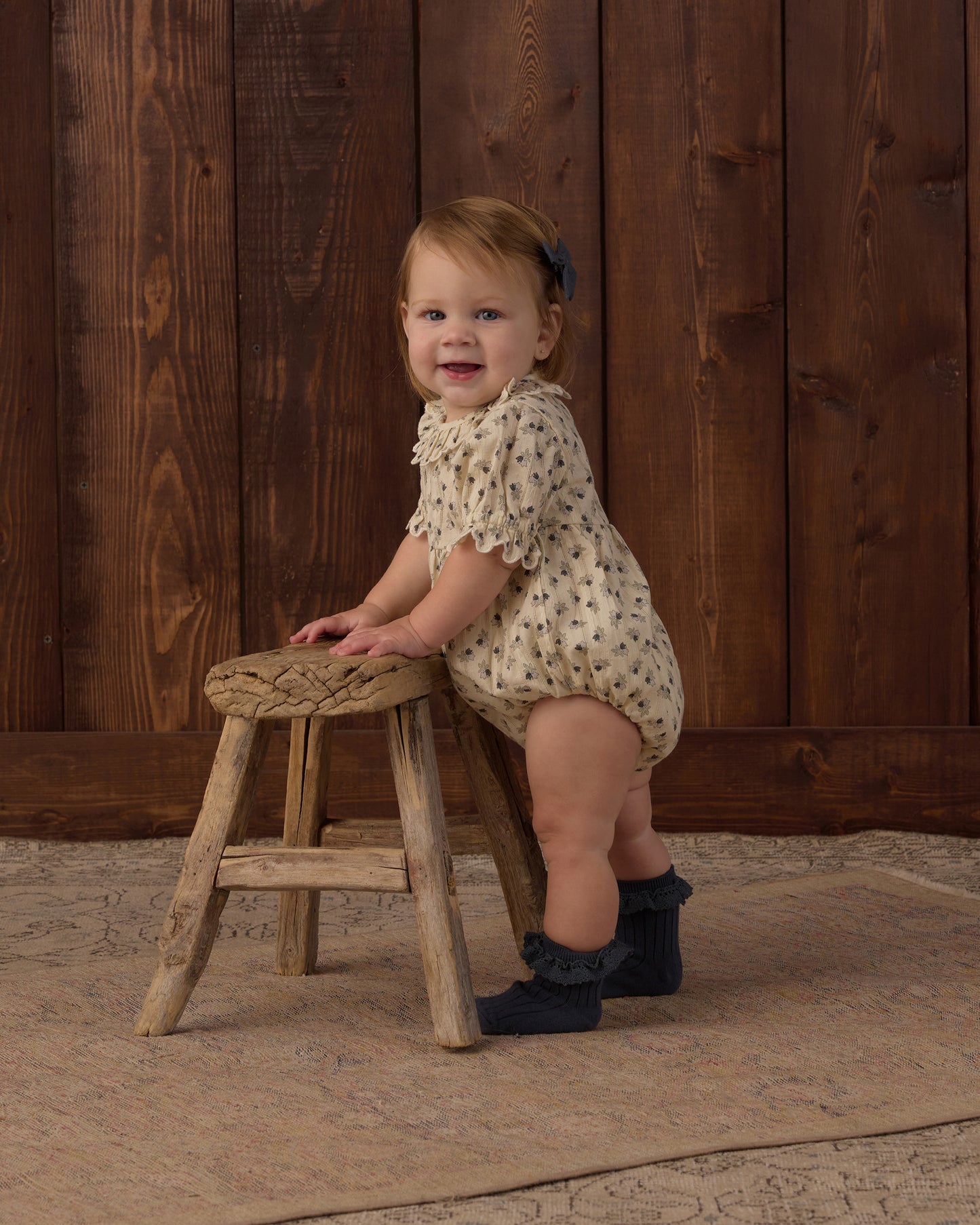 Liv Romper Vintage Fleur - Rylee + Cru | Kids Clothes | Trendy Baby Clothes | Modern Infant Outfits |