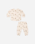 Long Sleeve Tee + Pant Set Kitties - Rylee + Cru | Kids Clothes | Trendy Baby Clothes | Modern Infant Outfits |