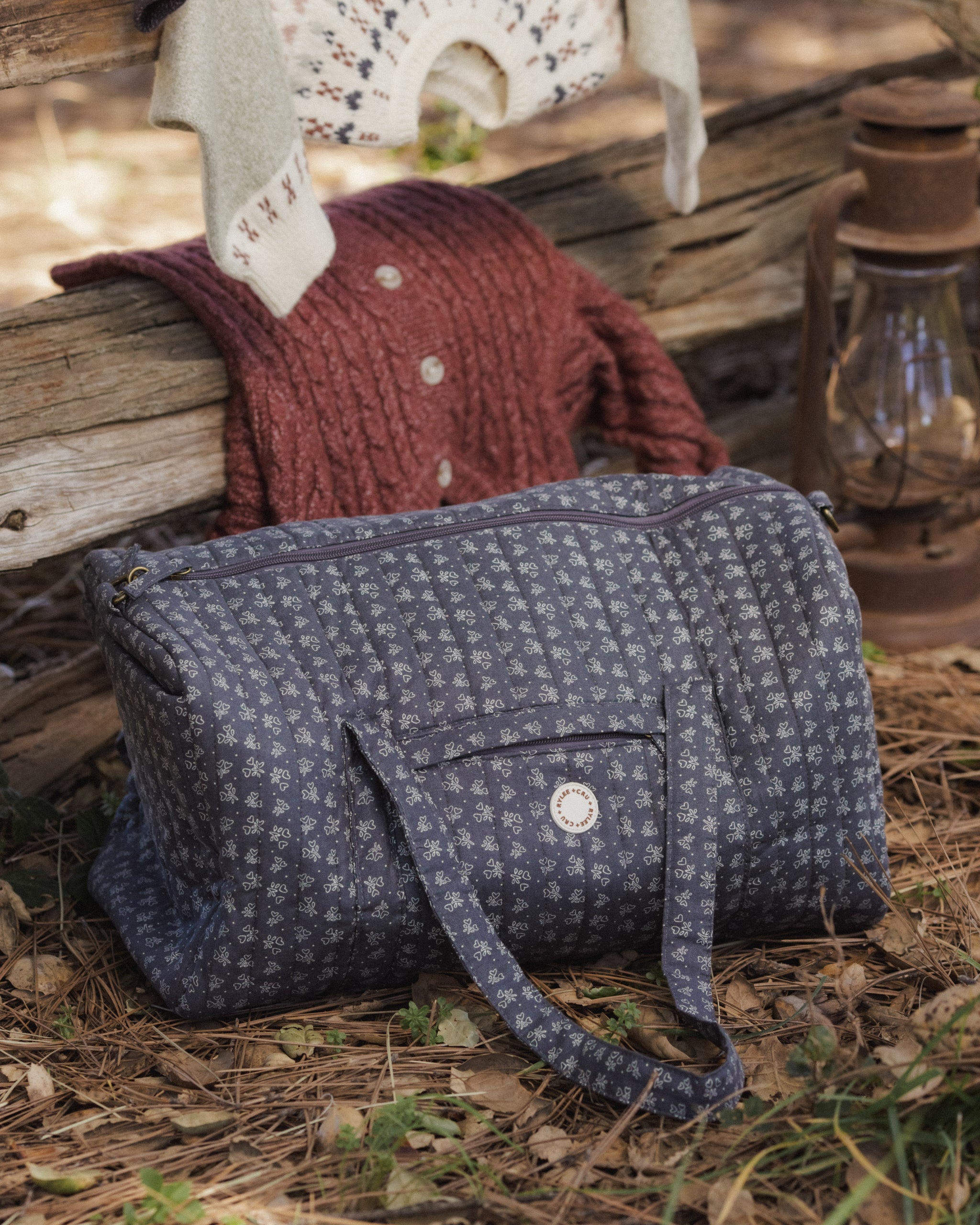 Weekender Bag Heart Ditsy - Rylee + Cru | Kids Clothes | Trendy Baby Clothes | Modern Infant Outfits |
