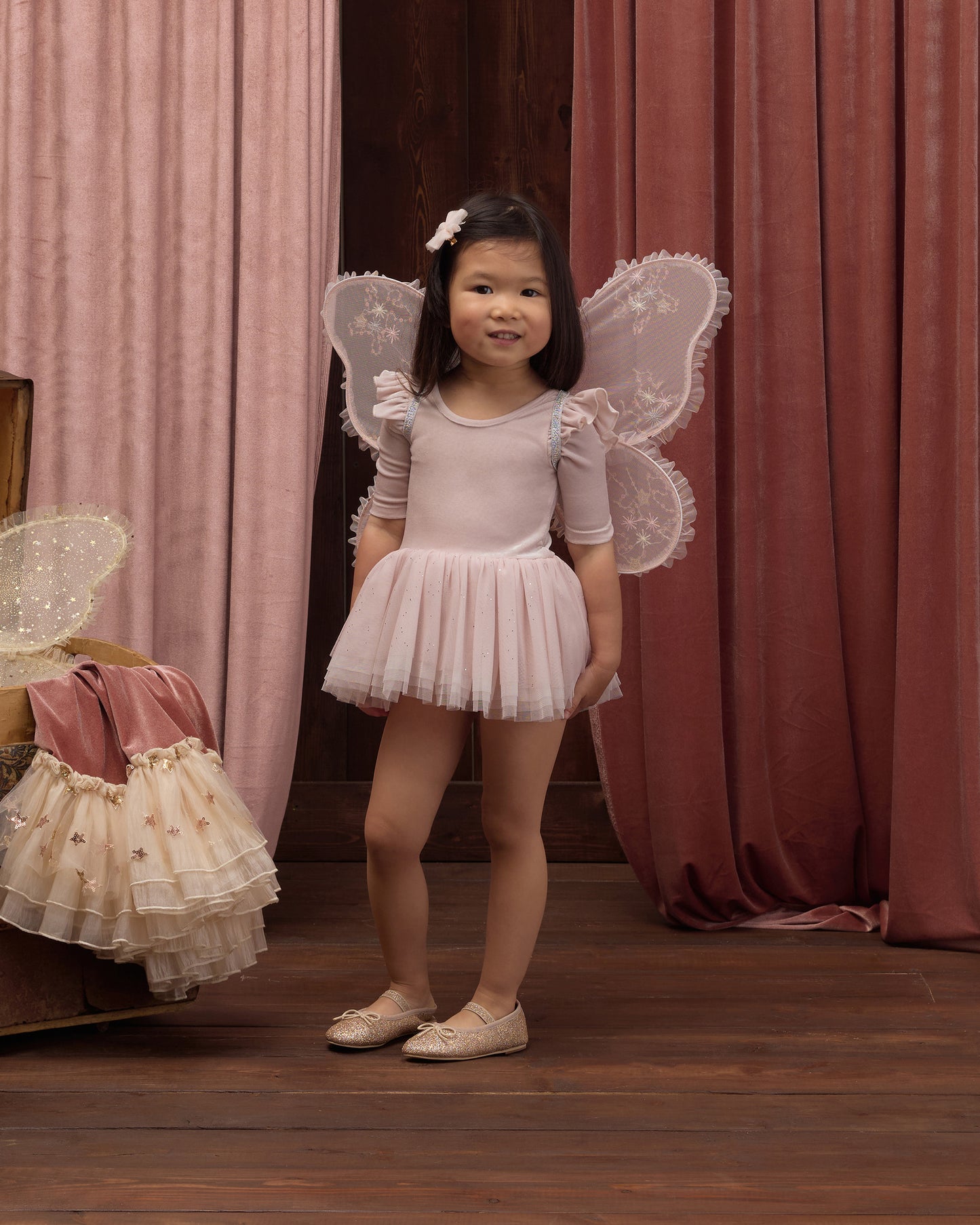 Flutter Tulle Clips Pink - Rylee + Cru | Kids Clothes | Trendy Baby Clothes | Modern Infant Outfits |