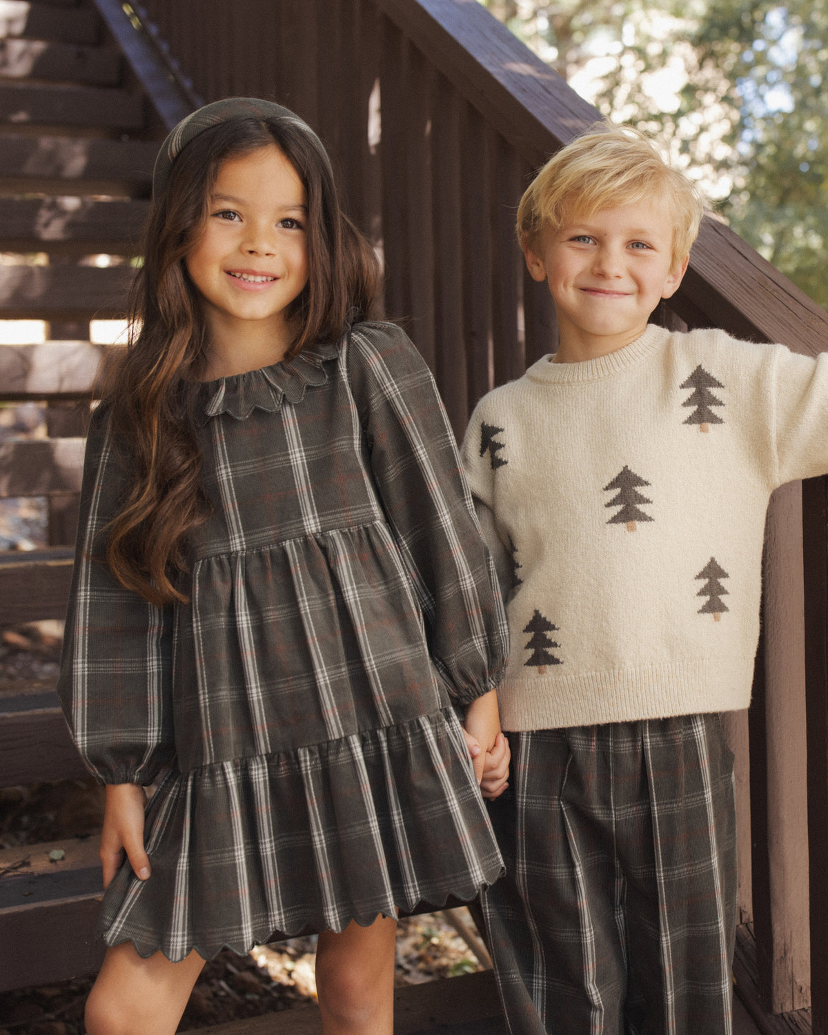 Fran Dress Holiday Plaid - Rylee + Cru | Kids Clothes | Trendy Baby Clothes | Modern Infant Outfits |