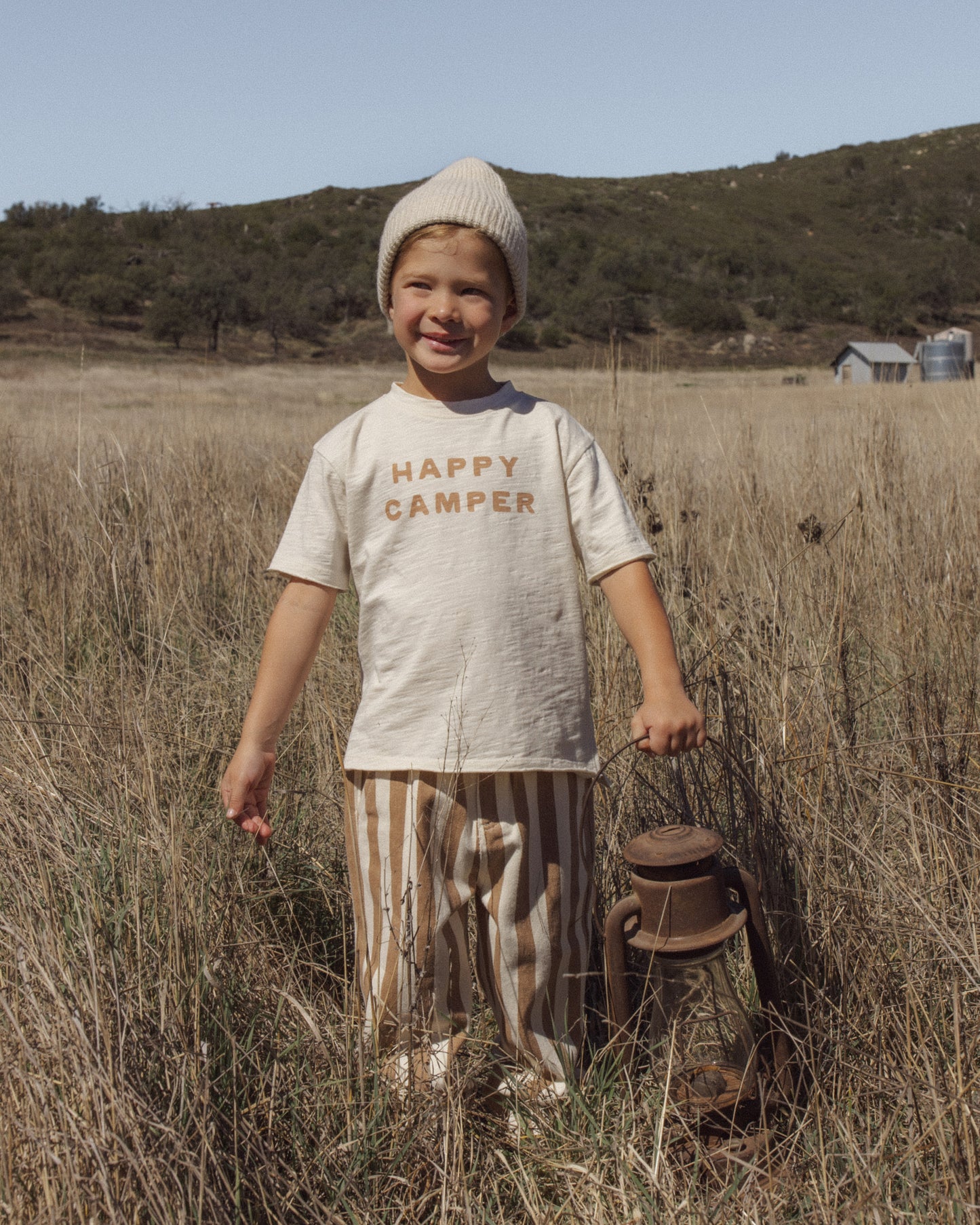Raw Edge Tee Happy Camper - Rylee + Cru | Kids Clothes | Trendy Baby Clothes | Modern Infant Outfits |