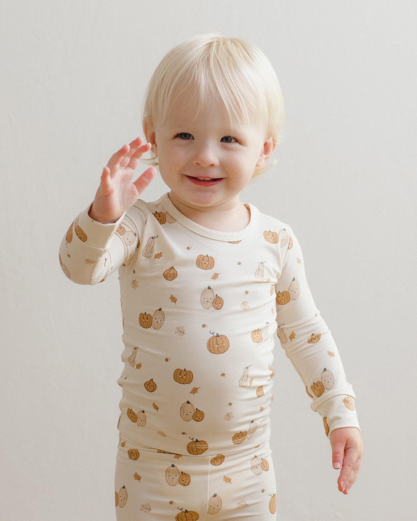 Bamboo Pajama Set Harvest Friends - Rylee + Cru | Kids Clothes | Trendy Baby Clothes | Modern Infant Outfits |