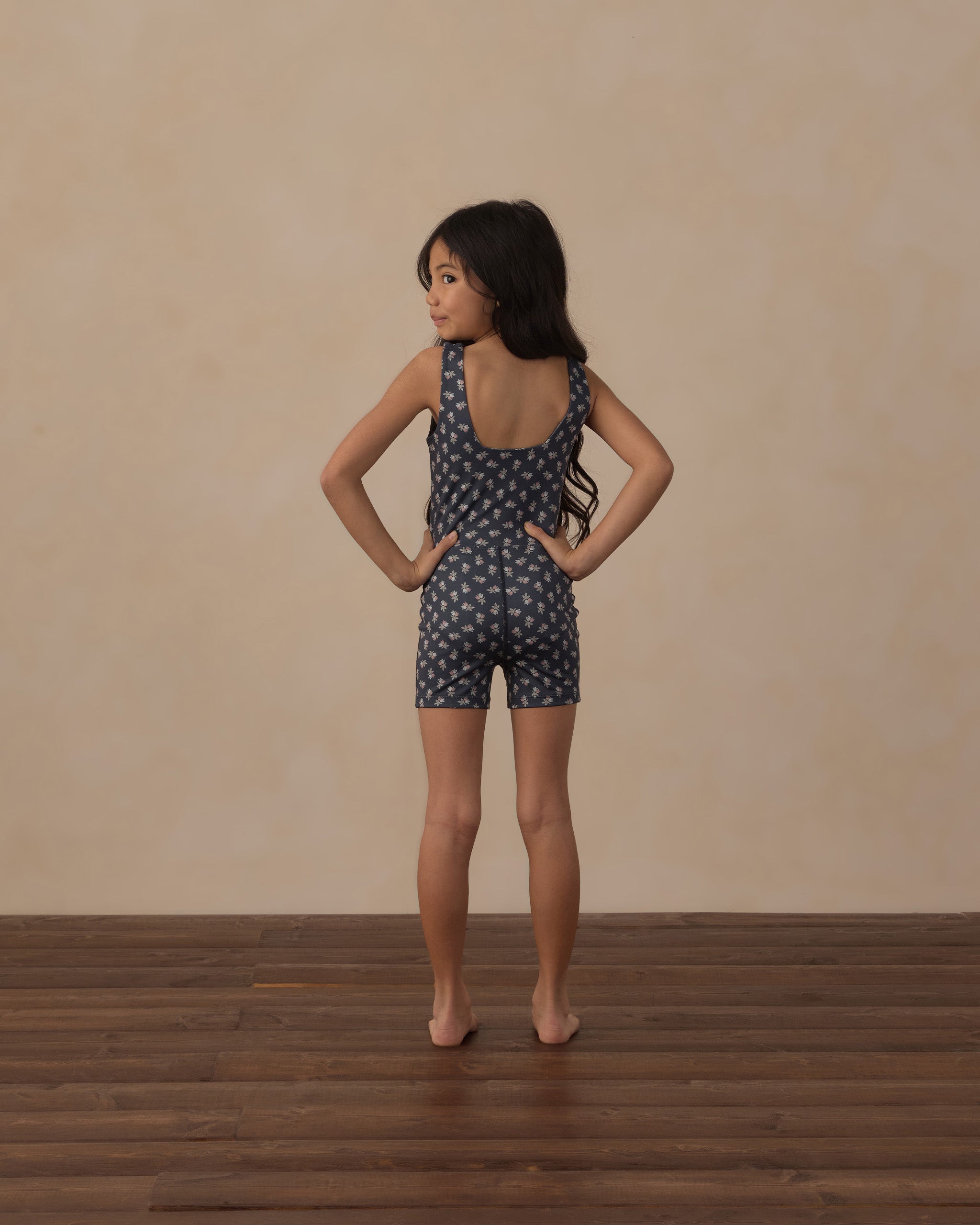 Malibu Bodysuit Blue Blooms - Rylee + Cru | Kids Clothes | Trendy Baby Clothes | Modern Infant Outfits |