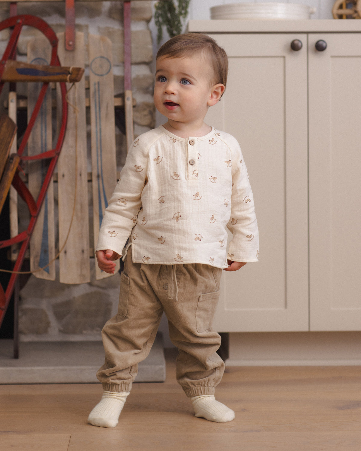 Zion Shirt Rocking Horse - Rylee + Cru | Kids Clothes | Trendy Baby Clothes | Modern Infant Outfits |
