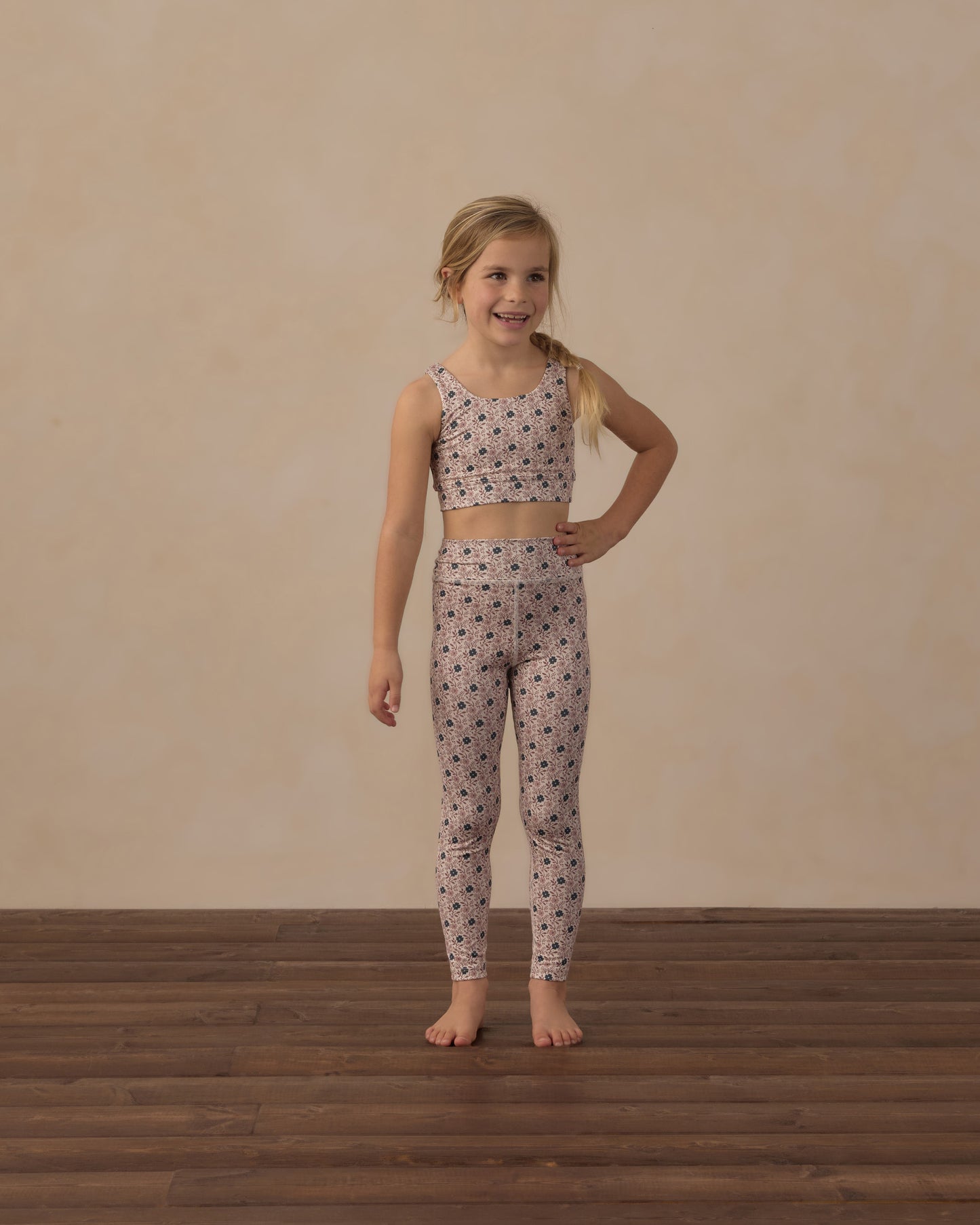 Swift Sports Bra Blue Primrose - Rylee + Cru | Kids Clothes | Trendy Baby Clothes | Modern Infant Outfits |
