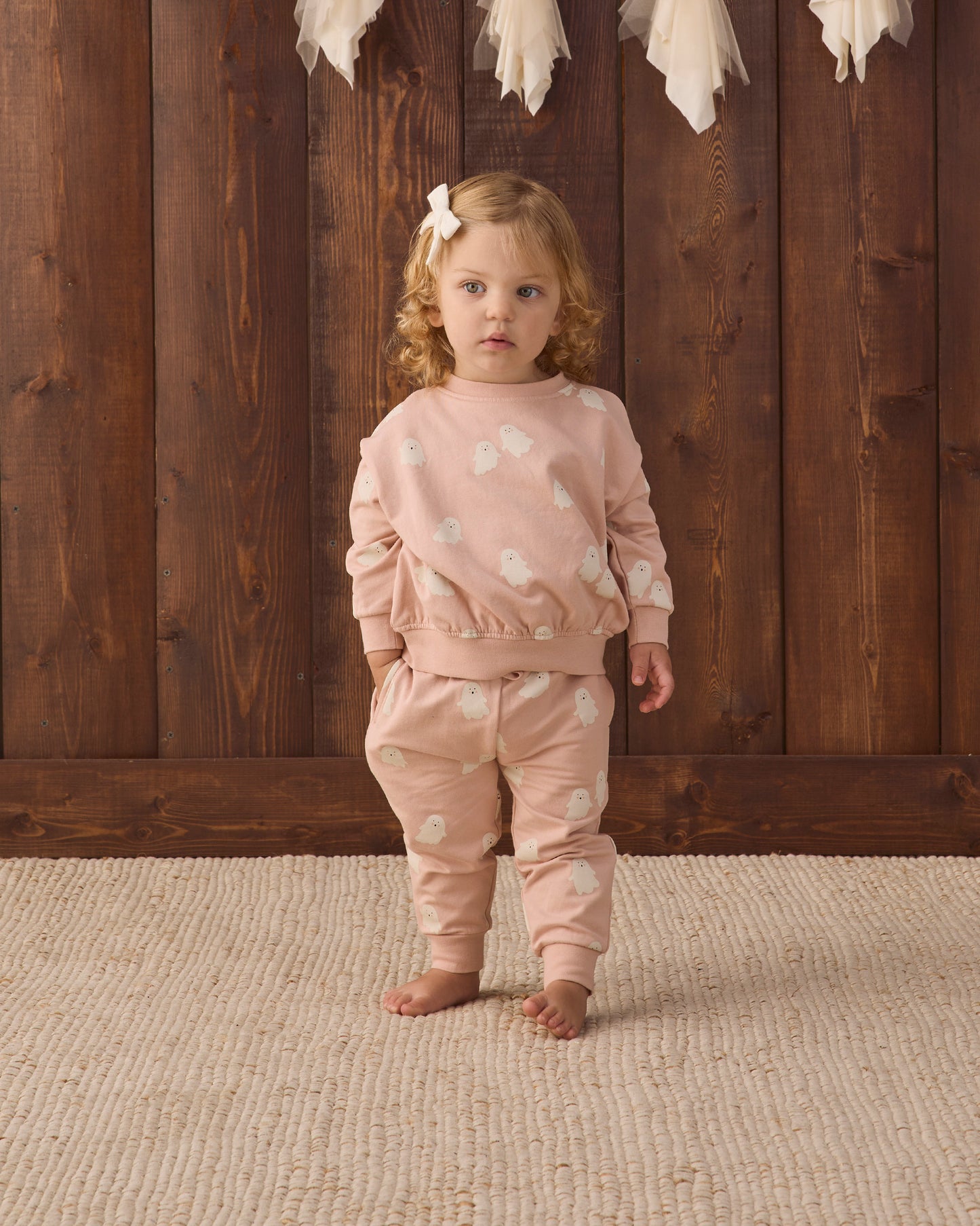 Relaxed Fleece Sweatshirt Sweet Ghost - Rylee + Cru | Kids Clothes | Trendy Baby Clothes | Modern Infant Outfits |