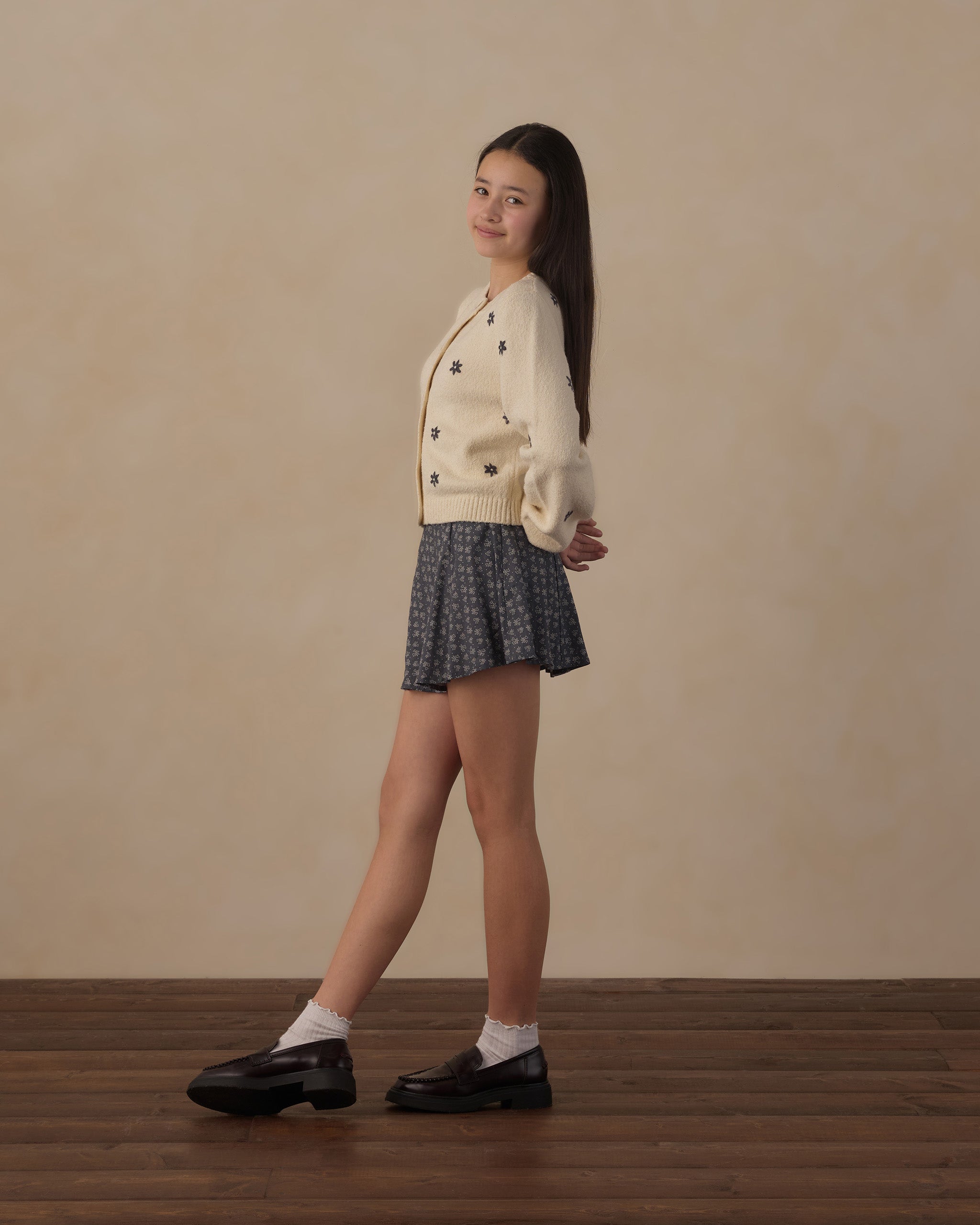 Teen Cheyenne Cardigan Midnight Daises - Rylee + Cru | Kids Clothes | Trendy Baby Clothes | Modern Infant Outfits |