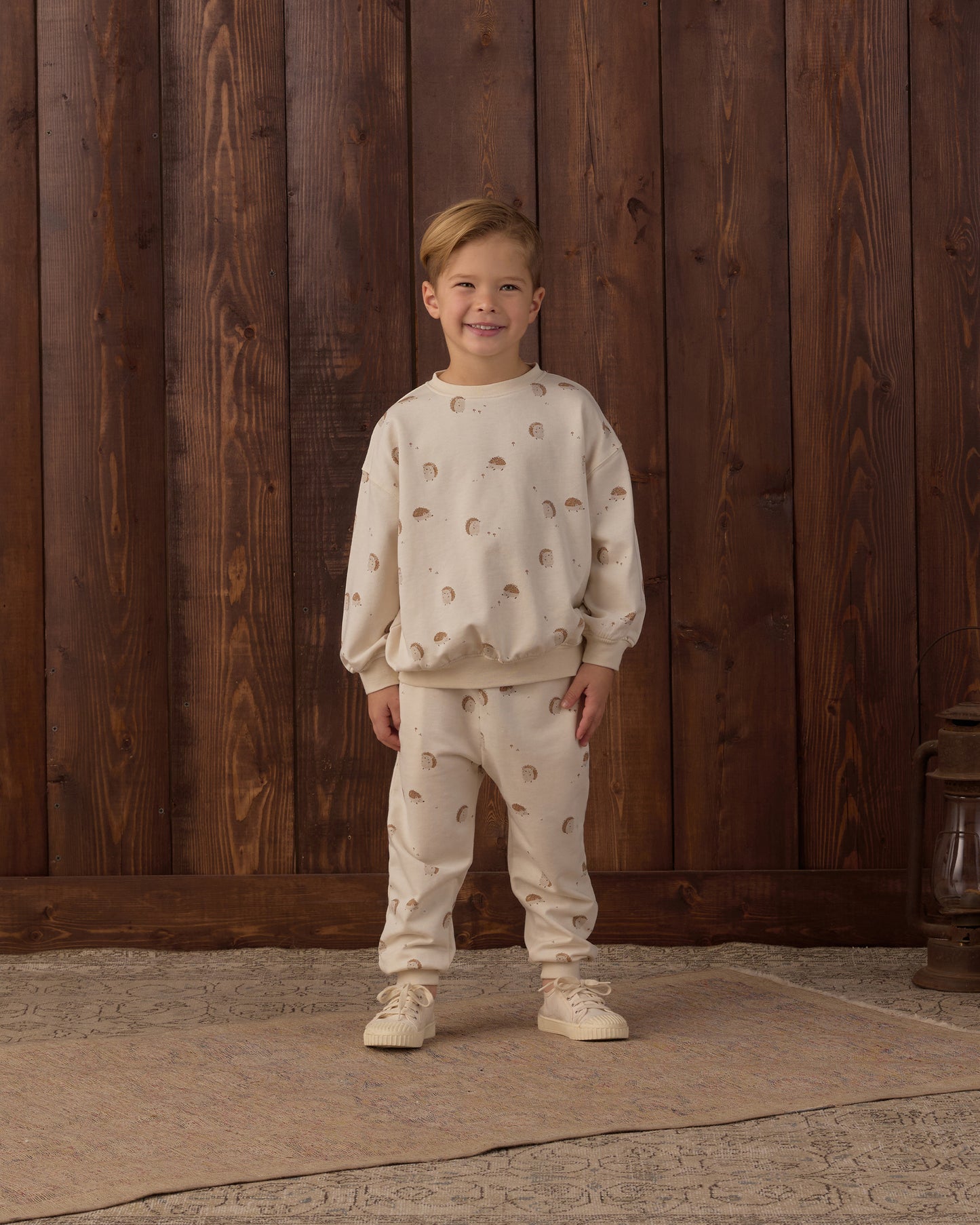 Relaxed Sweatshirt Hedgehog - Rylee + Cru | Kids Clothes | Trendy Baby Clothes | Modern Infant Outfits |