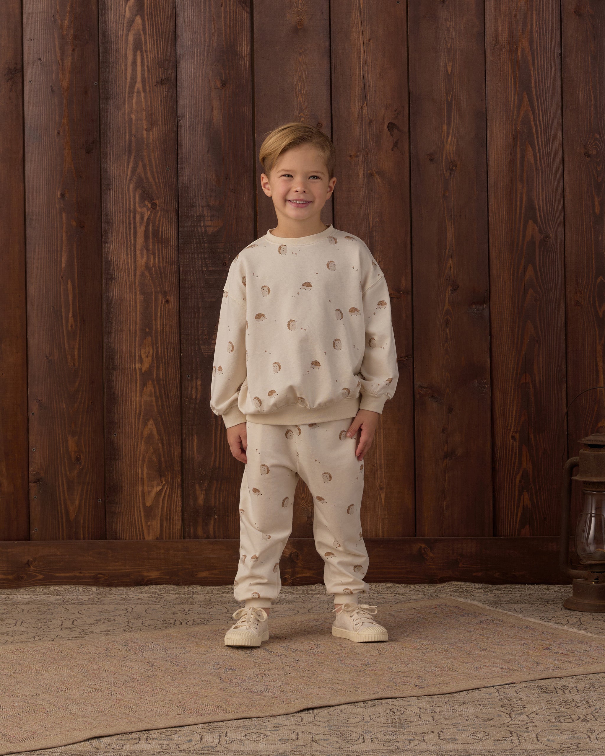Relaxed Sweatshirt Hedgehog - Rylee + Cru | Kids Clothes | Trendy Baby Clothes | Modern Infant Outfits |