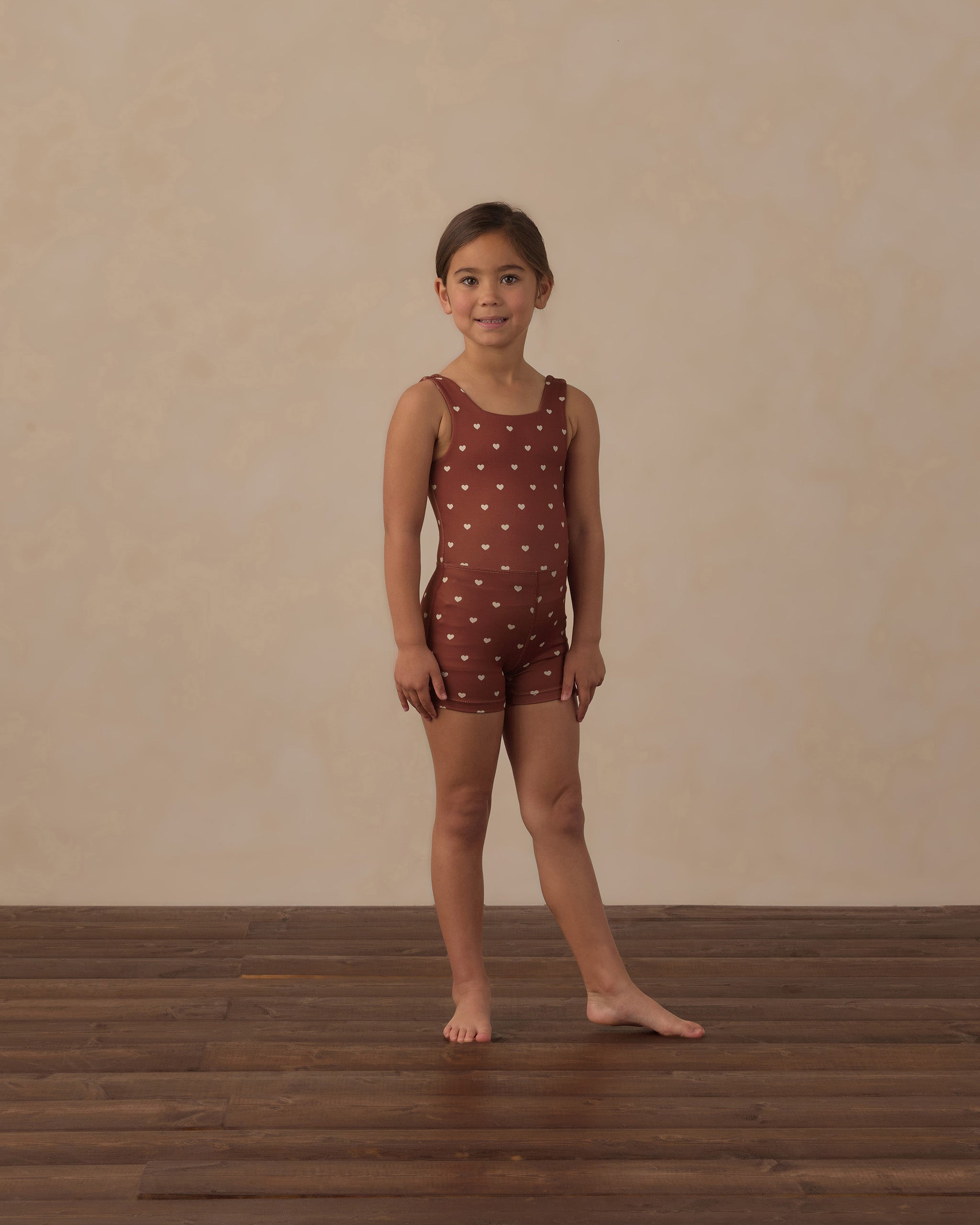Malibu Bodysuit Brick Hearts - Rylee + Cru | Kids Clothes | Trendy Baby Clothes | Modern Infant Outfits |