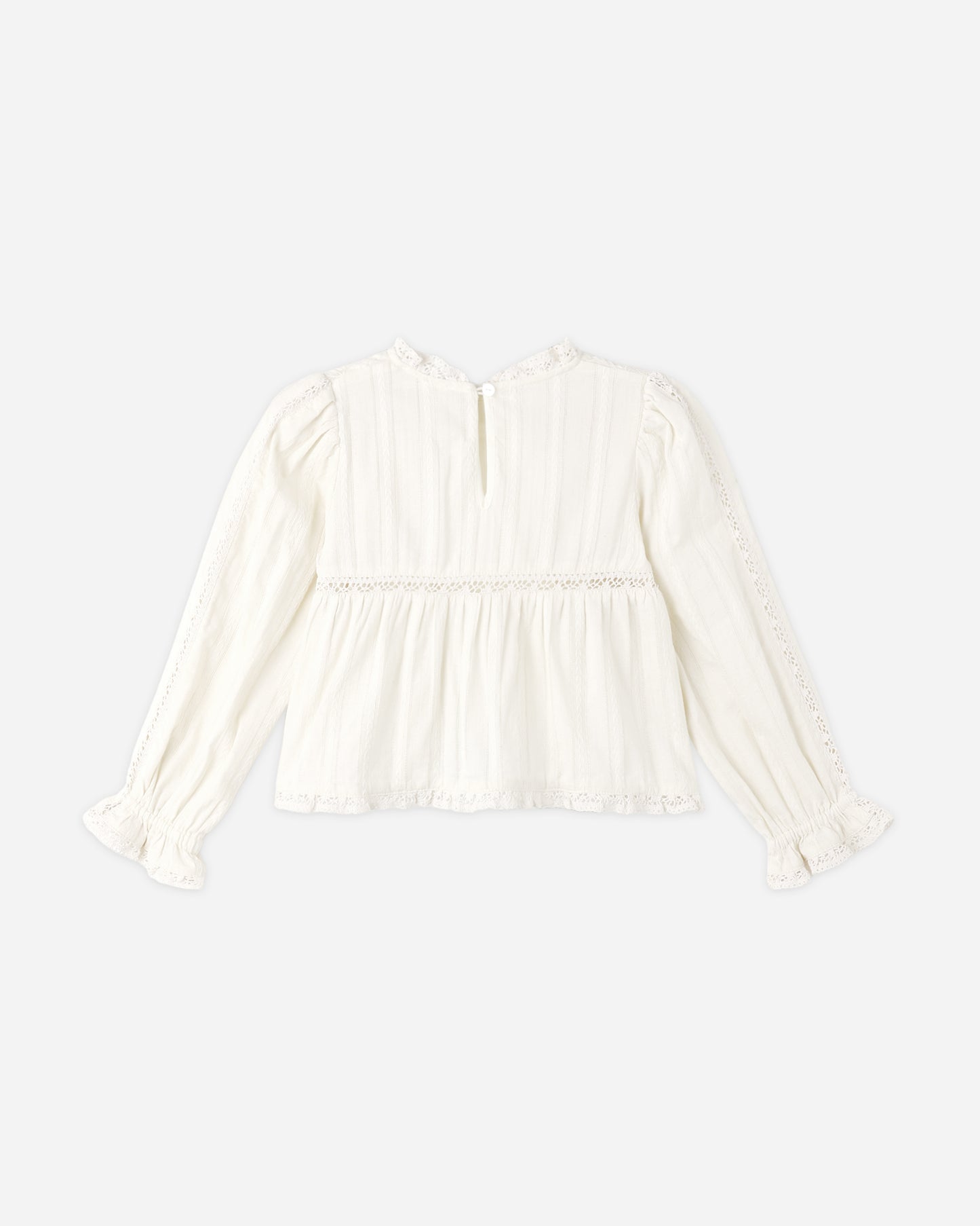 Cecile Blouse Natural - Rylee + Cru | Kids Clothes | Trendy Baby Clothes | Modern Infant Outfits |