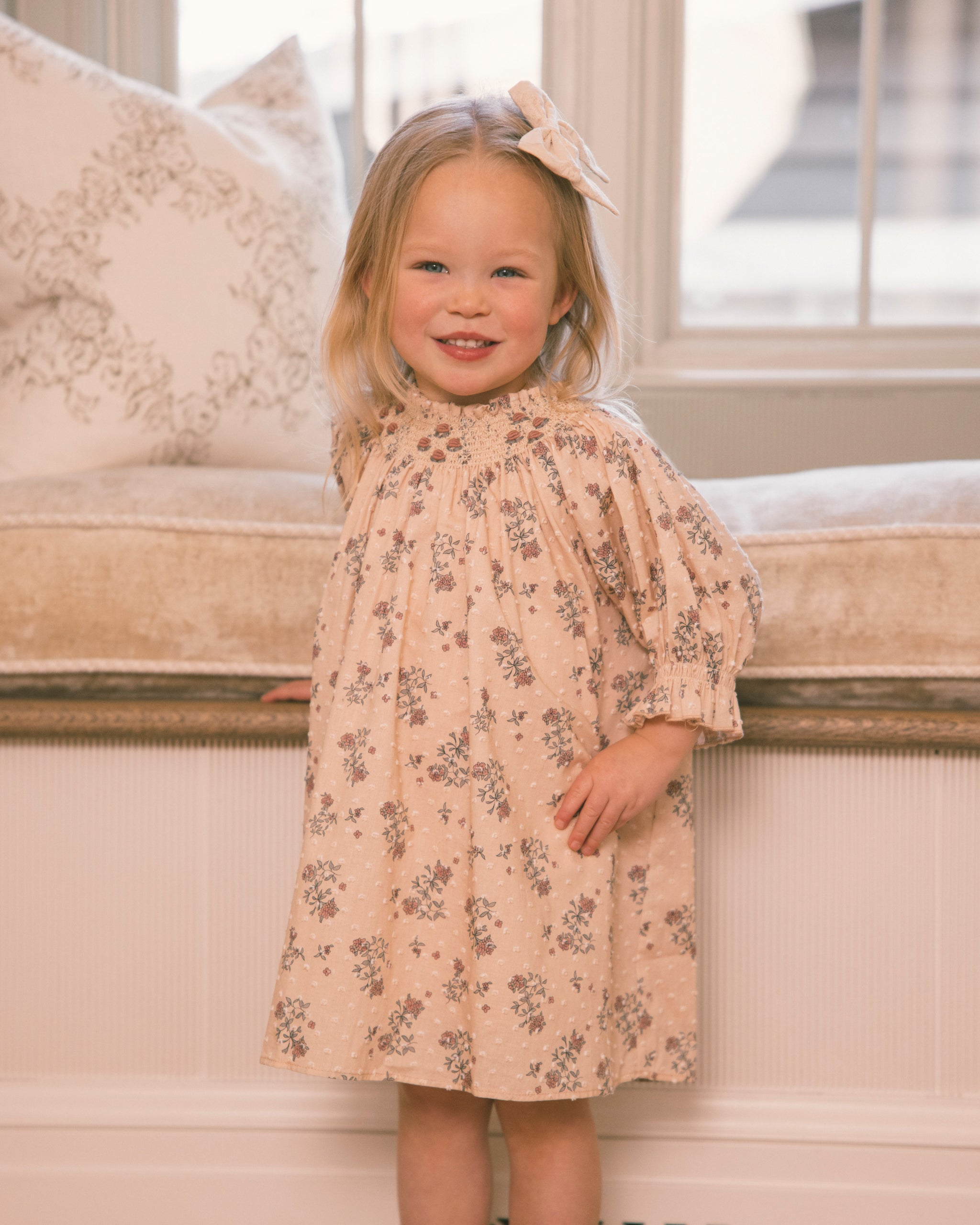 Maddie Dress French Floral - Rylee + Cru | Kids Clothes | Trendy Baby Clothes | Modern Infant Outfits |