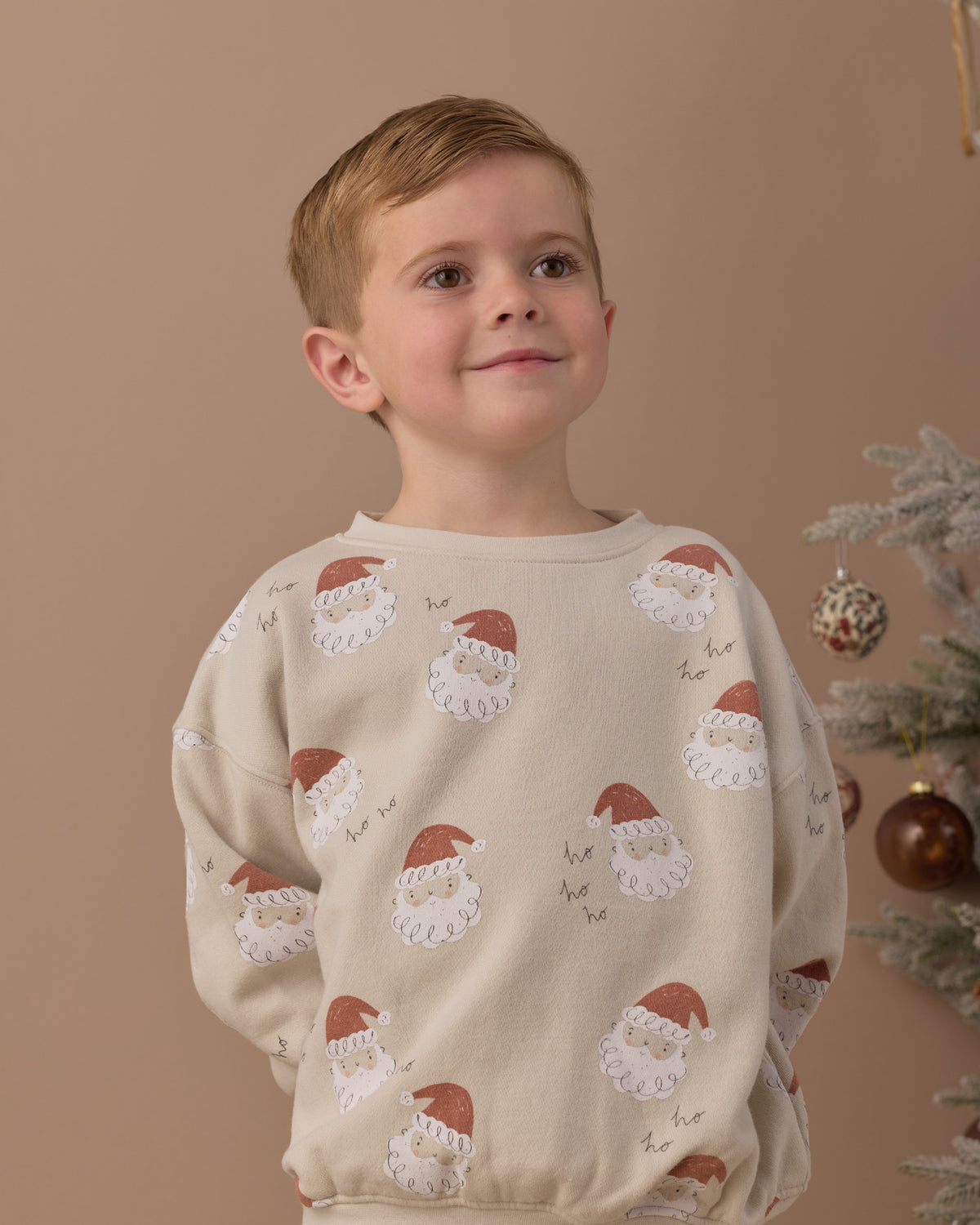 Relaxed Sweatshirt Santa - Rylee + Cru | Kids Clothes | Trendy Baby Clothes | Modern Infant Outfits |