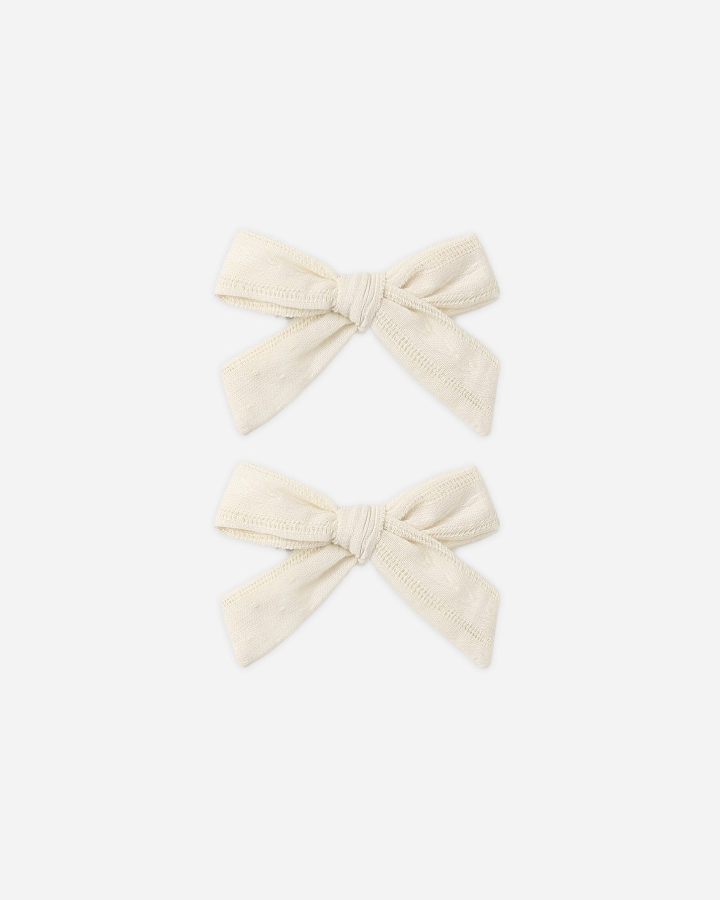 Bows, Set Of 2 Natural - Rylee + Cru | Kids Clothes | Trendy Baby Clothes | Modern Infant Outfits |