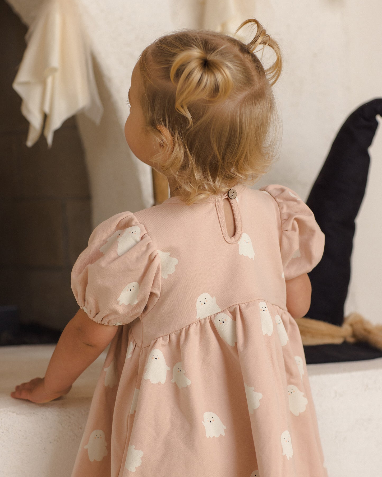 Darla Dress Sweet Ghost - Rylee + Cru | Kids Clothes | Trendy Baby Clothes | Modern Infant Outfits |