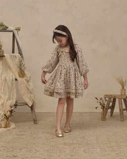 Elodie Dress Blue Garden - Rylee + Cru | Kids Clothes | Trendy Baby Clothes | Modern Infant Outfits |