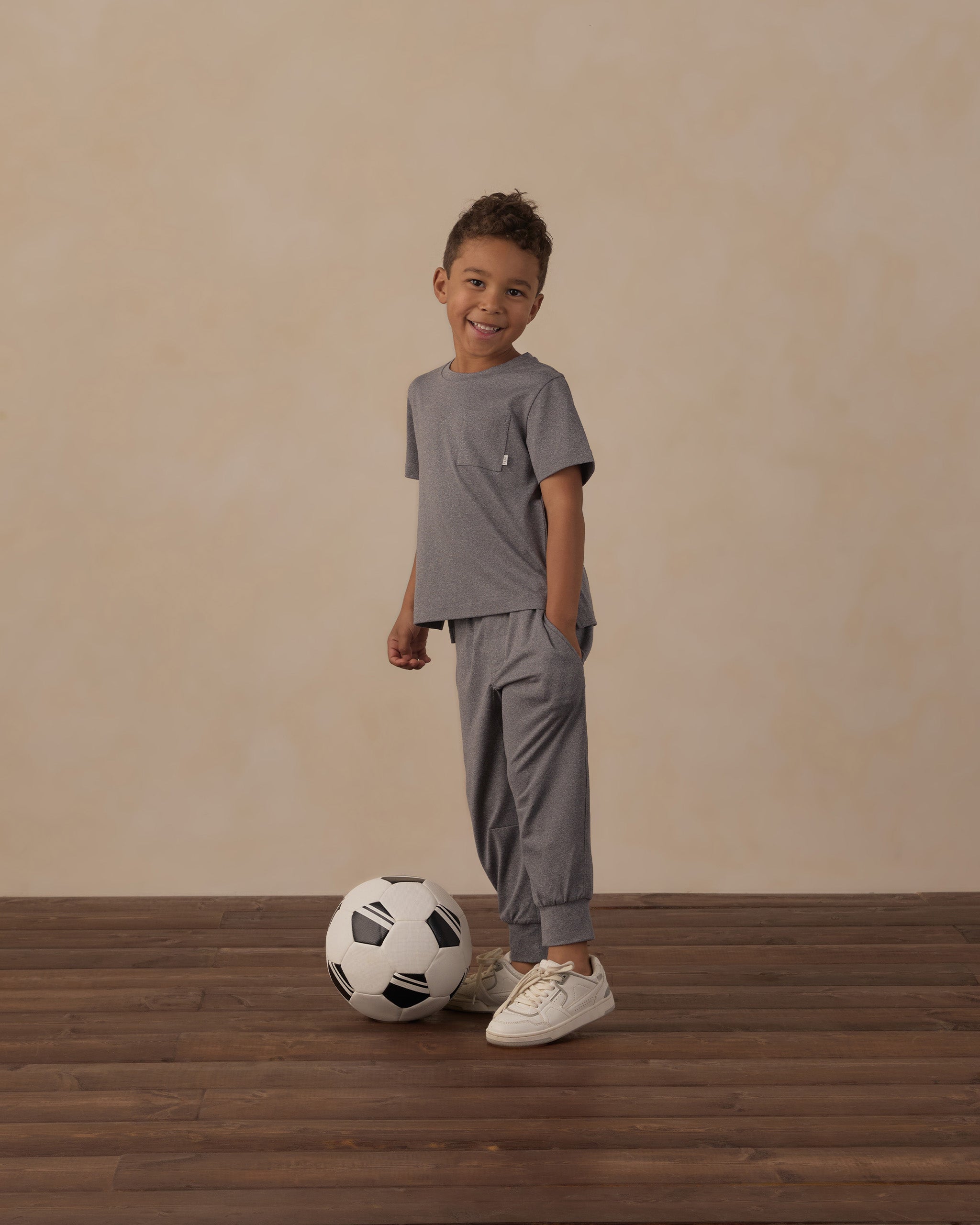 Century Tech Jogger Dark Heathered Grey - Rylee + Cru | Kids Clothes | Trendy Baby Clothes | Modern Infant Outfits |