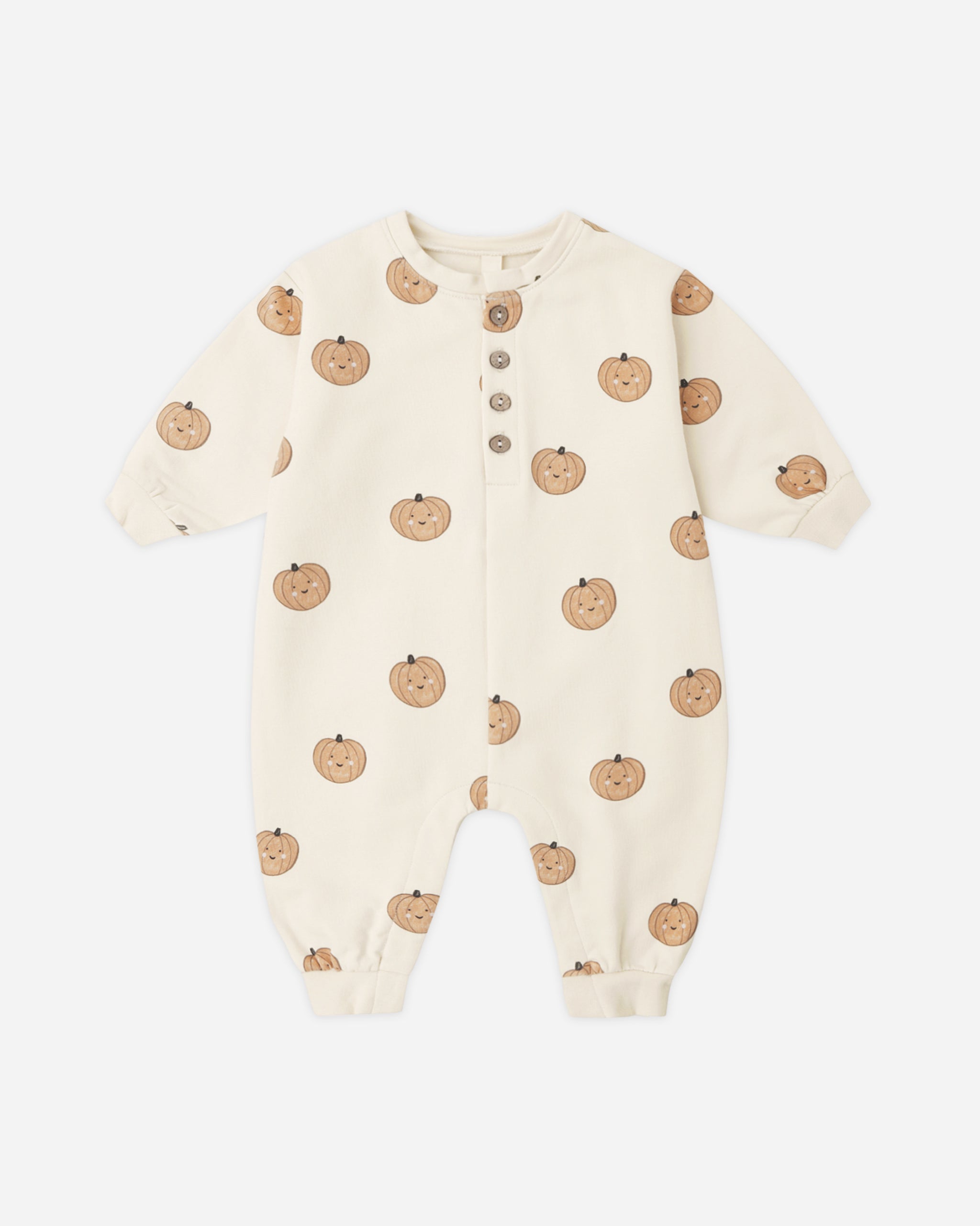 Relaxed Fleece Jumpsuit Pumpkins - Rylee + Cru | Kids Clothes | Trendy Baby Clothes | Modern Infant Outfits |