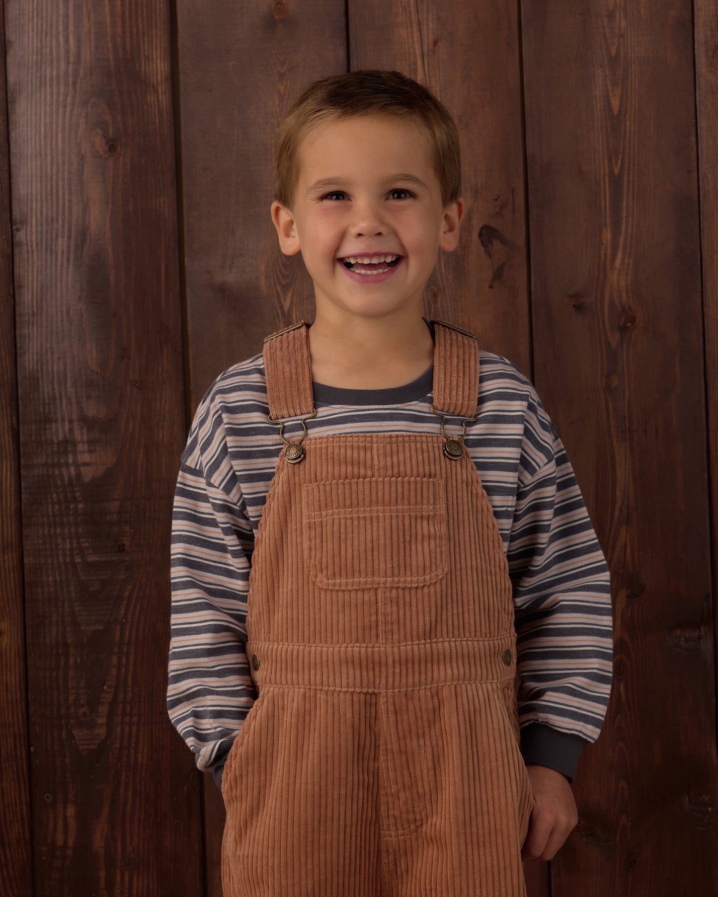 Relaxed Long Sleeve Tee Blue Stripe - Rylee + Cru | Kids Clothes | Trendy Baby Clothes | Modern Infant Outfits |