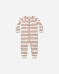 Organic Long John Pajamas Holiday Stripe - Rylee + Cru | Kids Clothes | Trendy Baby Clothes | Modern Infant Outfits |