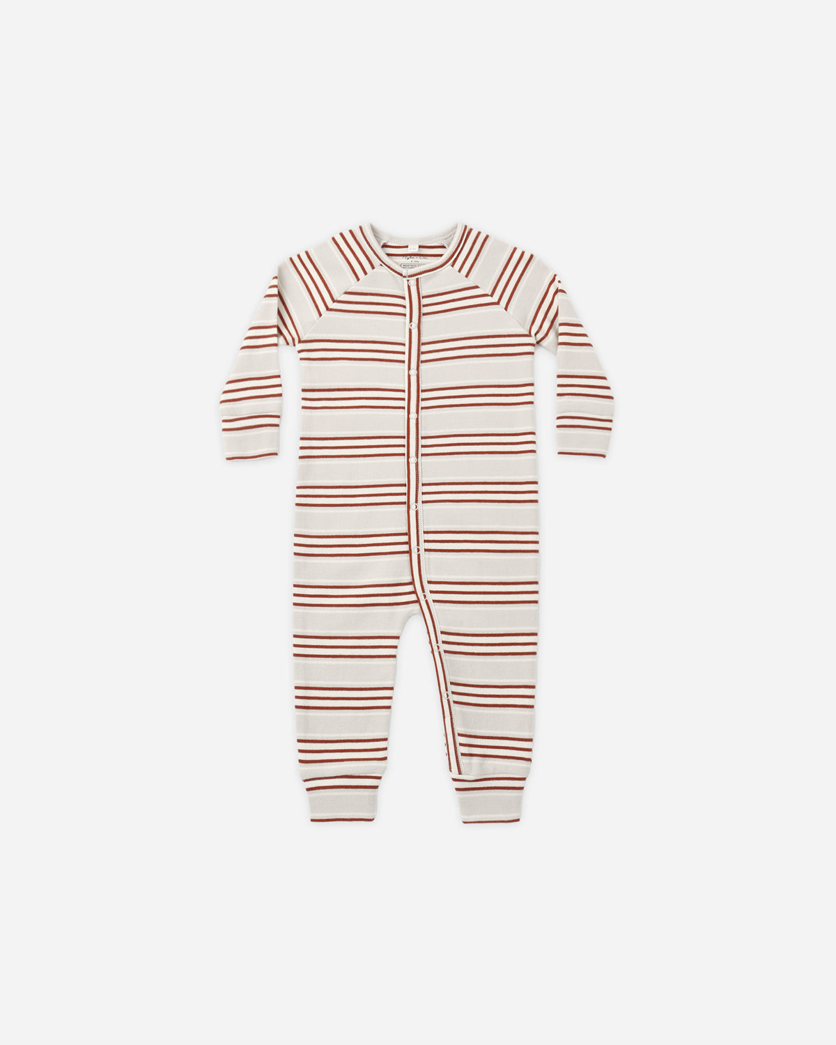 Organic Long John Pajamas Holiday Stripe - Rylee + Cru | Kids Clothes | Trendy Baby Clothes | Modern Infant Outfits |