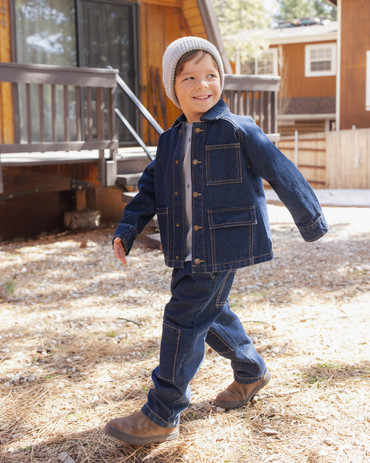 North Jacket Dark Indigo - Rylee + Cru | Kids Clothes | Trendy Baby Clothes | Modern Infant Outfits |