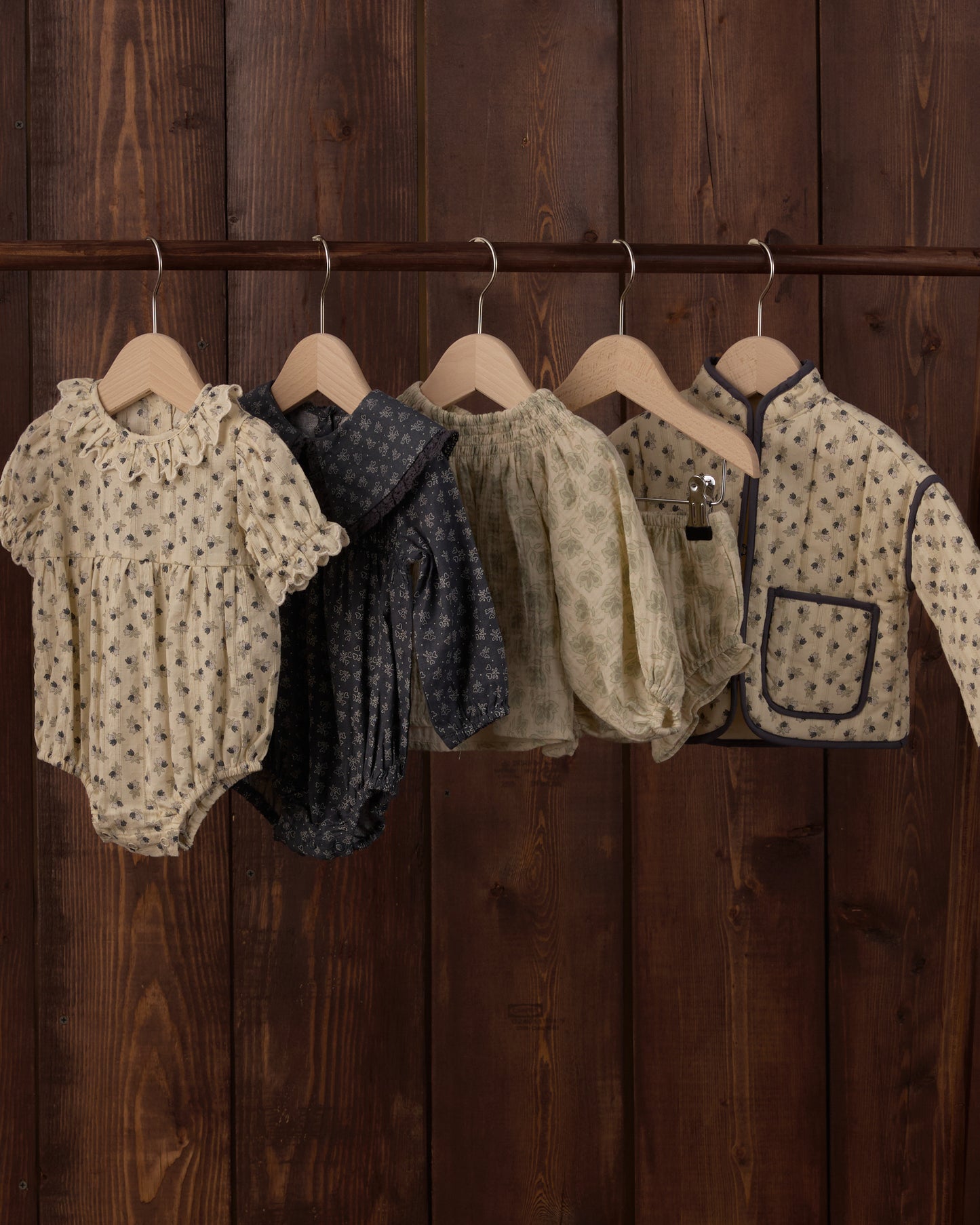 Quincy Set Green Iris - Rylee + Cru | Kids Clothes | Trendy Baby Clothes | Modern Infant Outfits |