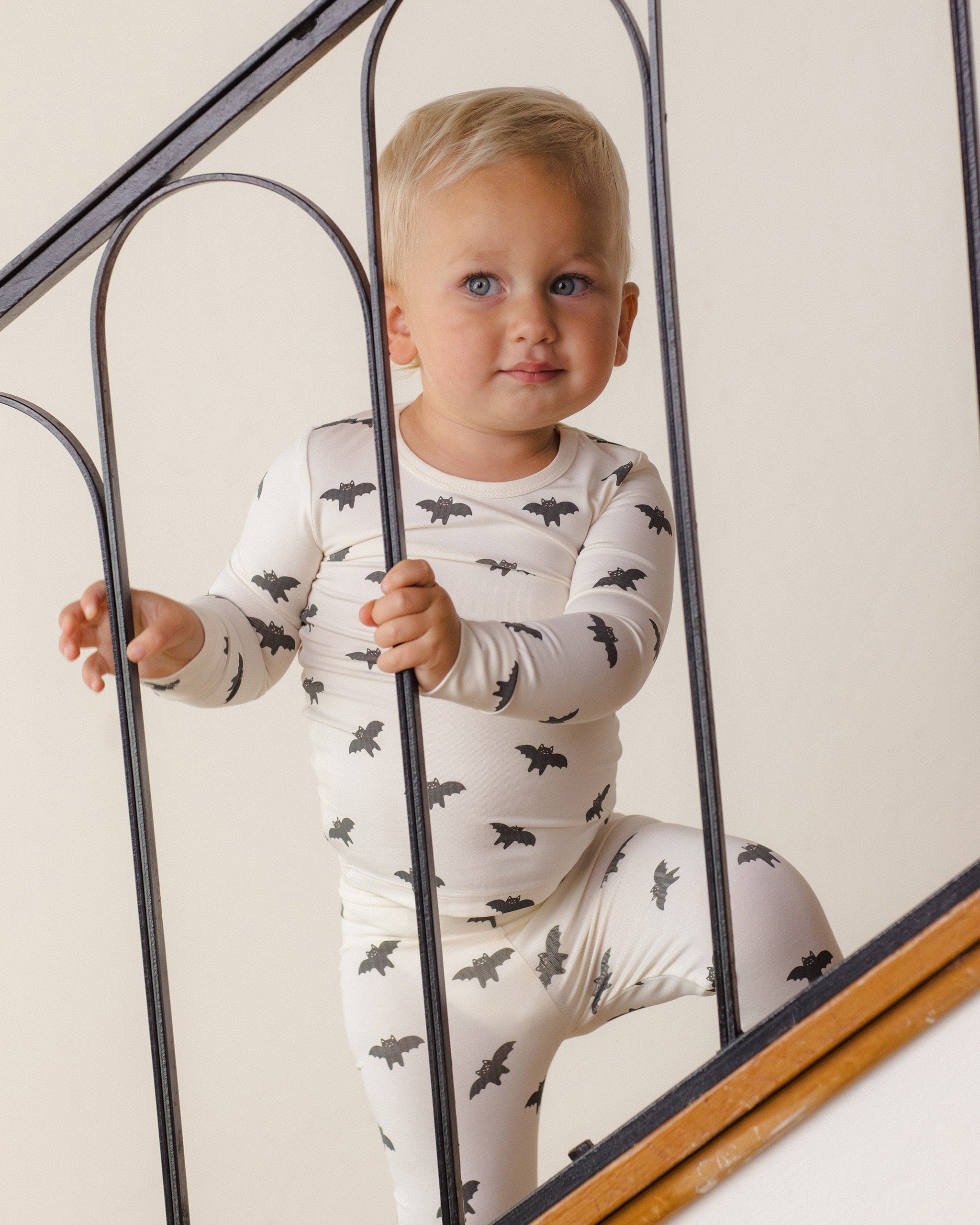 Bamboo Pajama Set Bats - Rylee + Cru | Kids Clothes | Trendy Baby Clothes | Modern Infant Outfits |