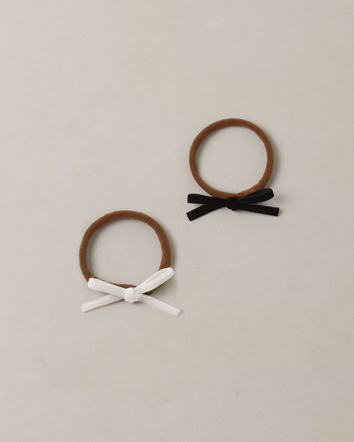 Fasce per capelli con fiocco per bambini Nero, Avorio