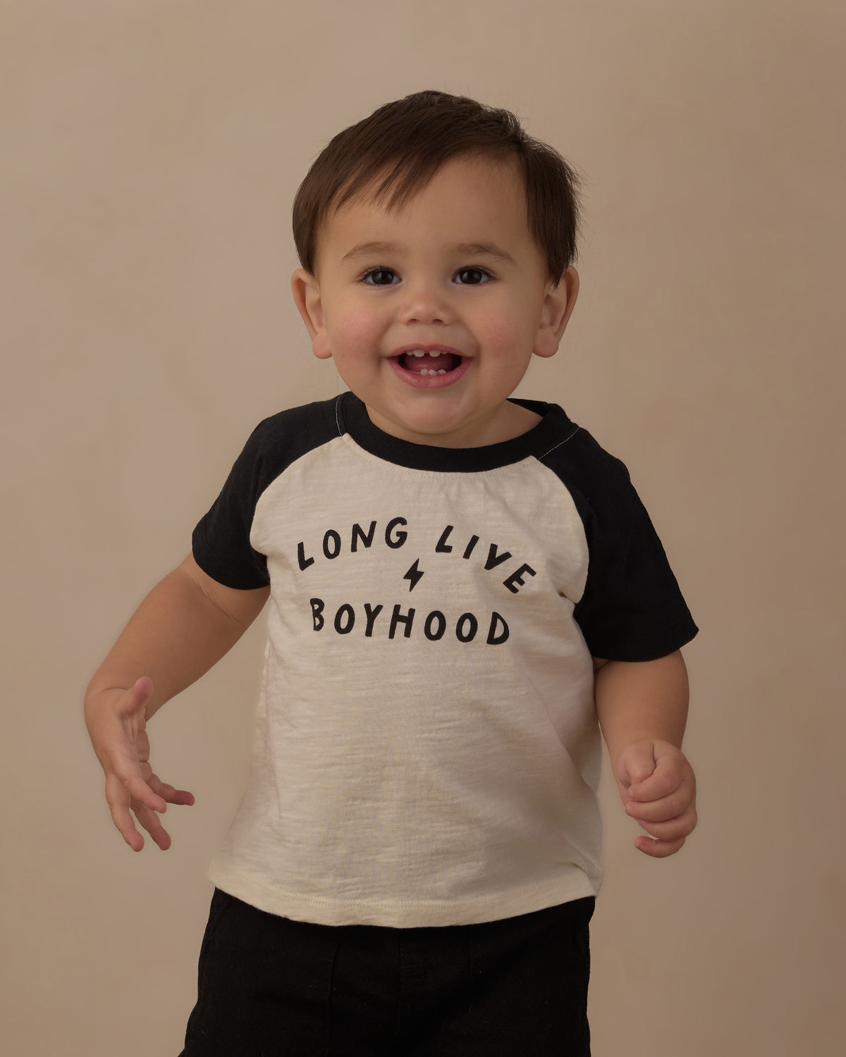 Raglan Short Sleeve Tee Long Live Boyhood - Rylee + Cru | Kids Clothes | Trendy Baby Clothes | Modern Infant Outfits |