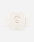 Raw Edge Long Sleeve Tee Hot Cocoa Club - Rylee + Cru | Kids Clothes | Trendy Baby Clothes | Modern Infant Outfits |