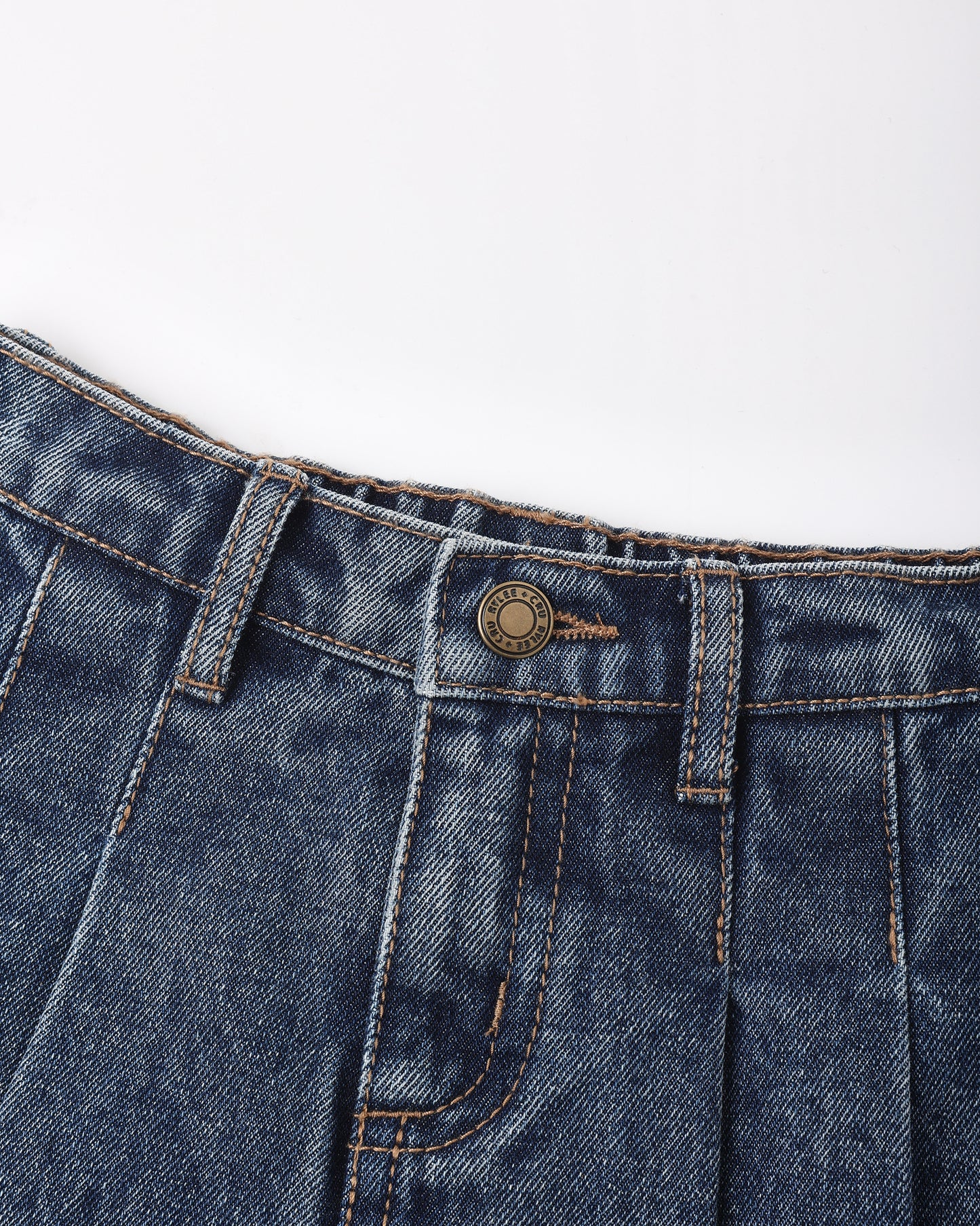 Pleated Denim Skirt Indigo - Rylee + Cru | Kids Clothes | Trendy Baby Clothes | Modern Infant Outfits |