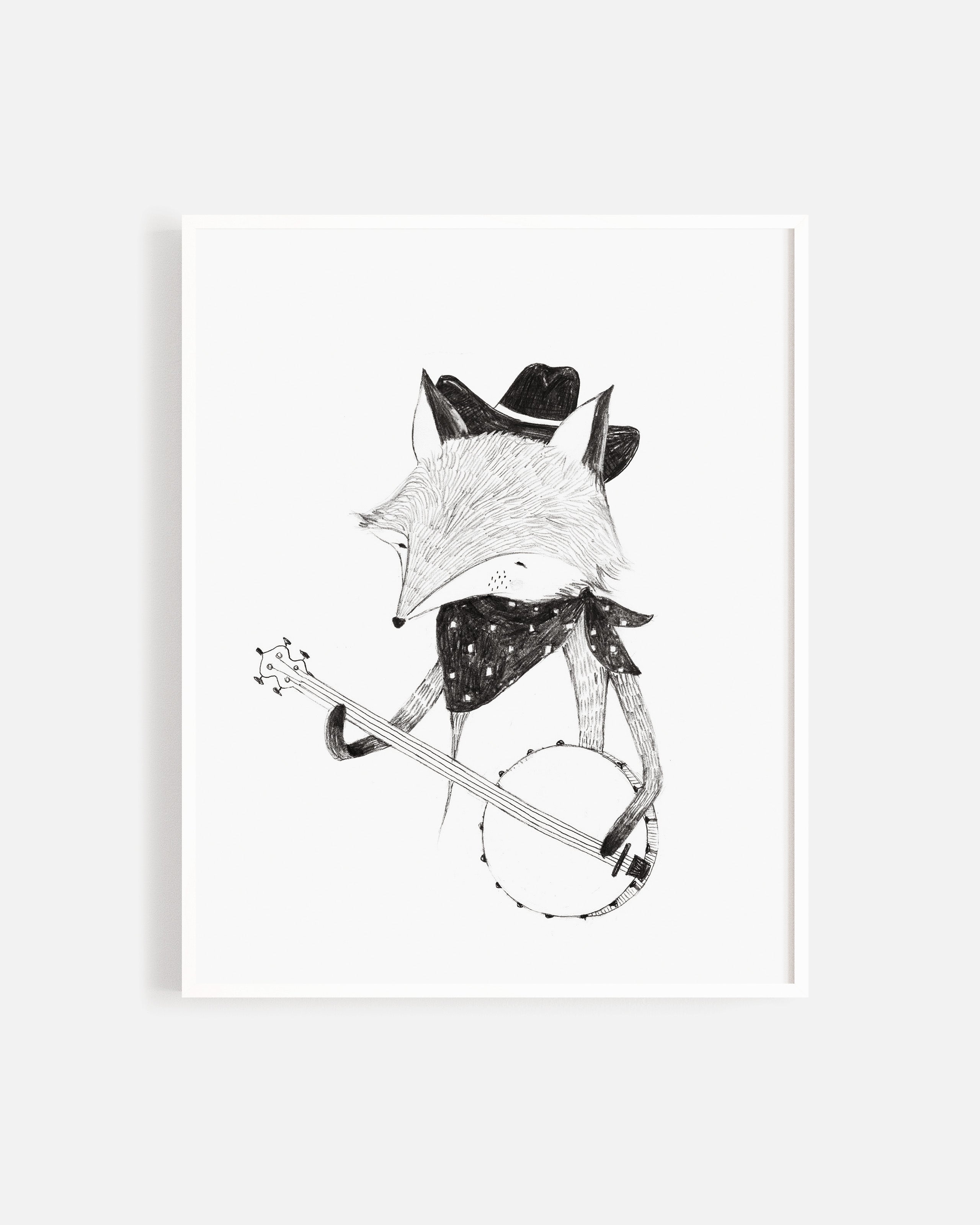 Art Print || Banjo Fox