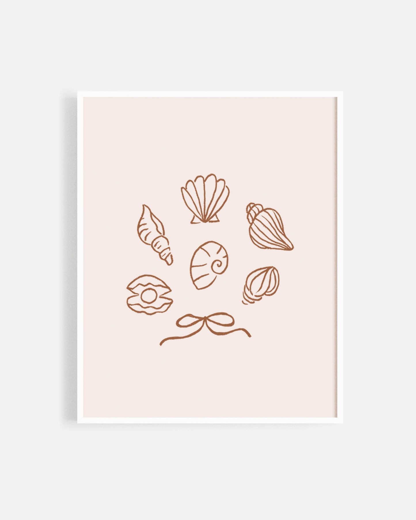 Art Print || Seashells - Rylee + Cru | Kids Clothes | Trendy Baby Clothes | Modern Infant Outfits |