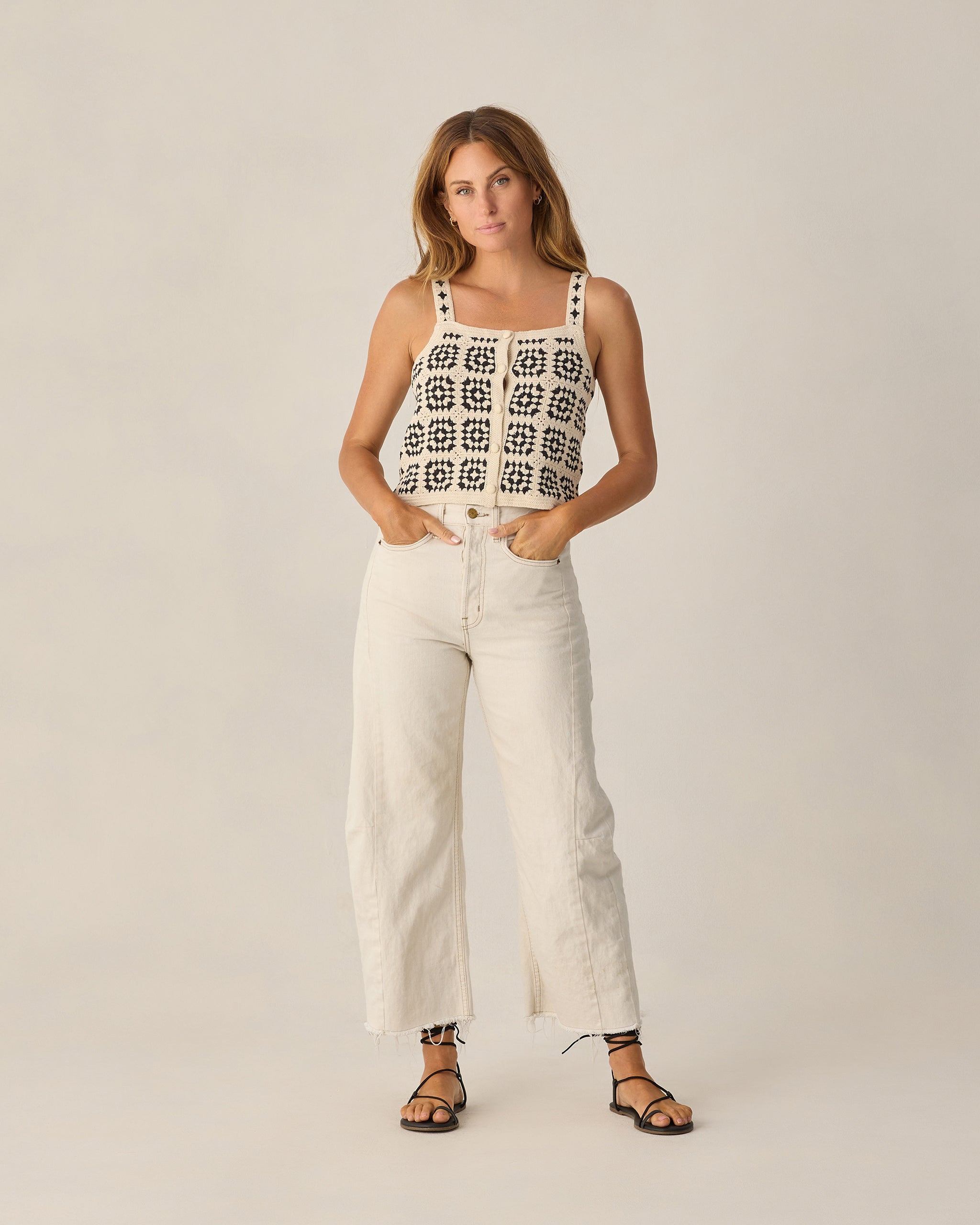 トップス kuri Rylee + Cru || Ruffle Crop Tops for Women