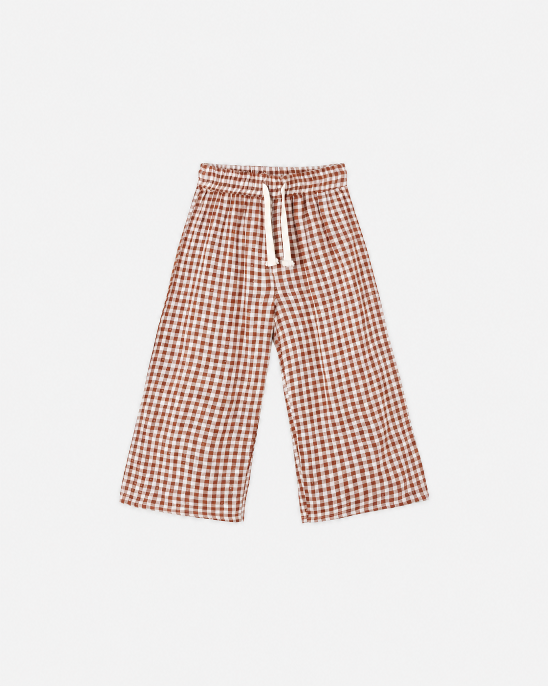 Wide Leg Pant Brick Check - Rylee + Cru | Kids Clothes | Trendy Baby Clothes | Modern Infant Outfits |