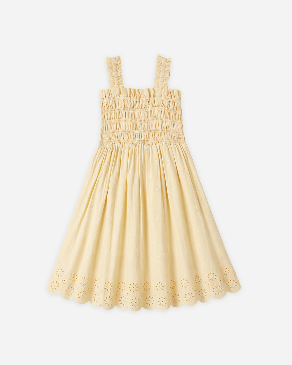 Hanna Dress Lemon - Rylee + Cru | Kids Clothes | Trendy Baby Clothes | Modern Infant Outfits |