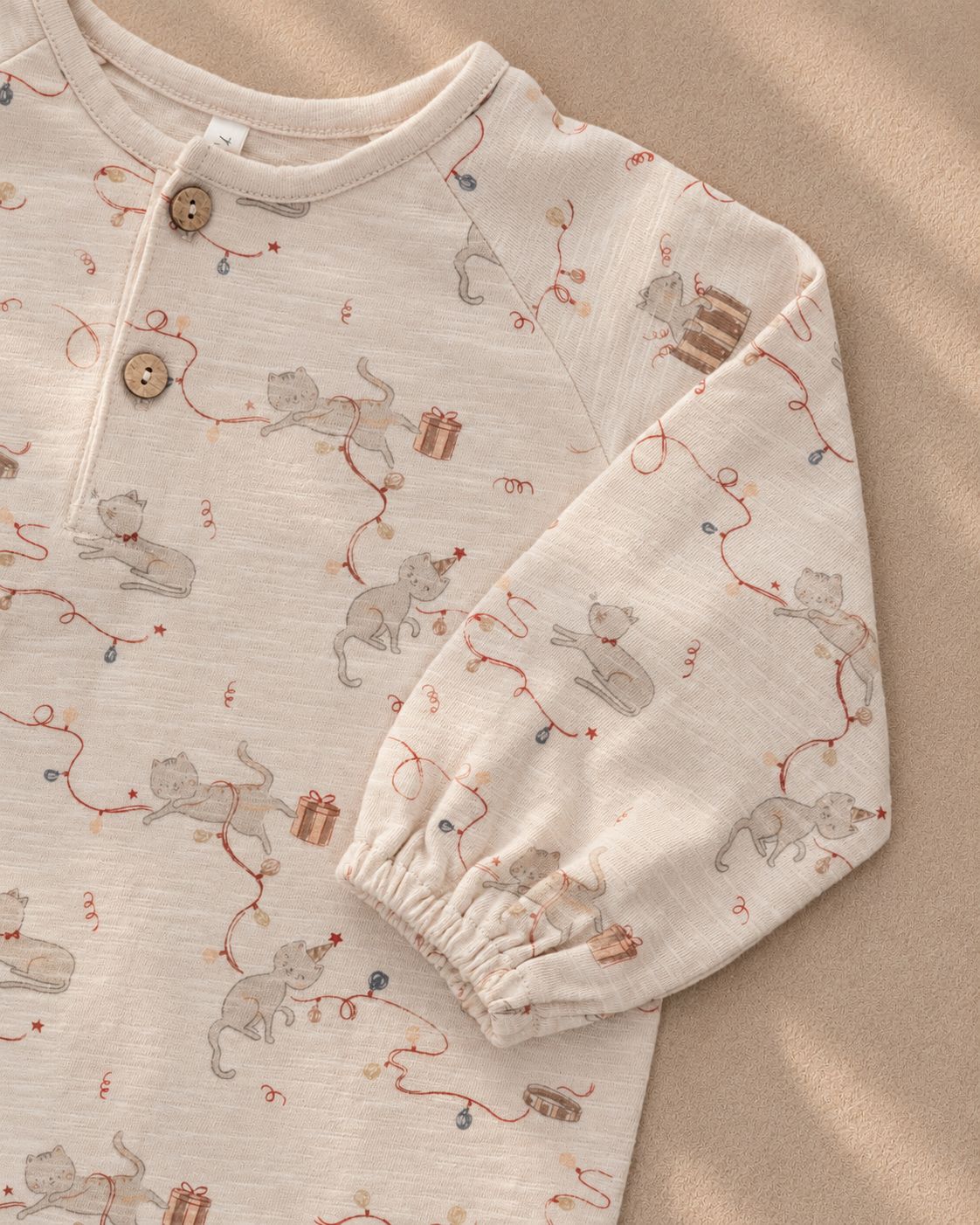 Henley Jumpsuit Kitties - Rylee + Cru | Kids Clothes | Trendy Baby Clothes | Modern Infant Outfits |