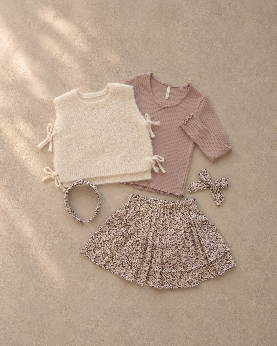 Tiered Mini Skirt Primrose - Rylee + Cru | Kids Clothes | Trendy Baby Clothes | Modern Infant Outfits |