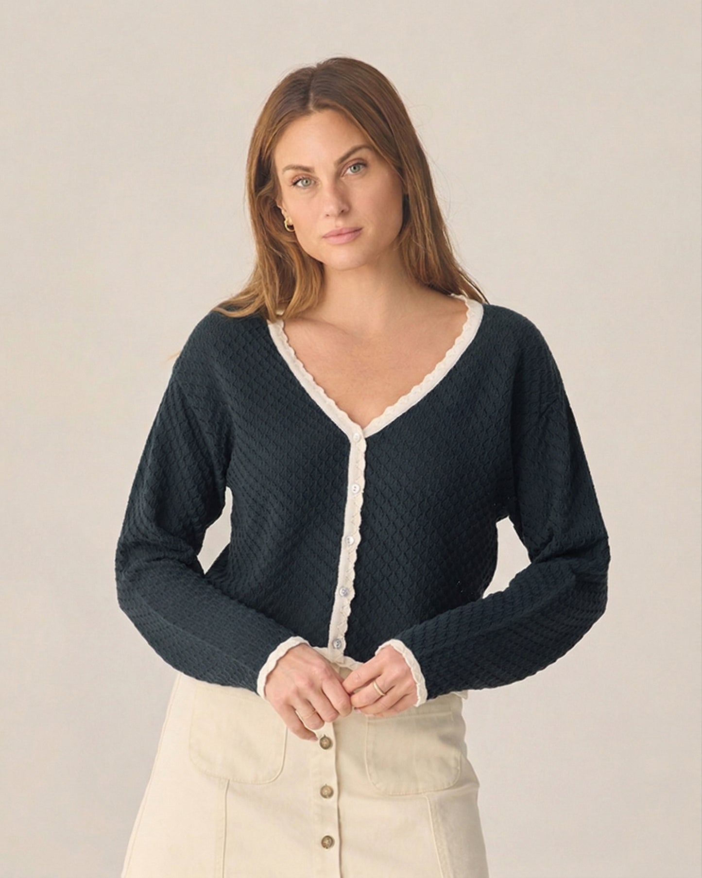 Women's Ella Cardigan Navy - Rylee + Cru | Kids Clothes | Trendy Baby Clothes | Modern Infant Outfits |