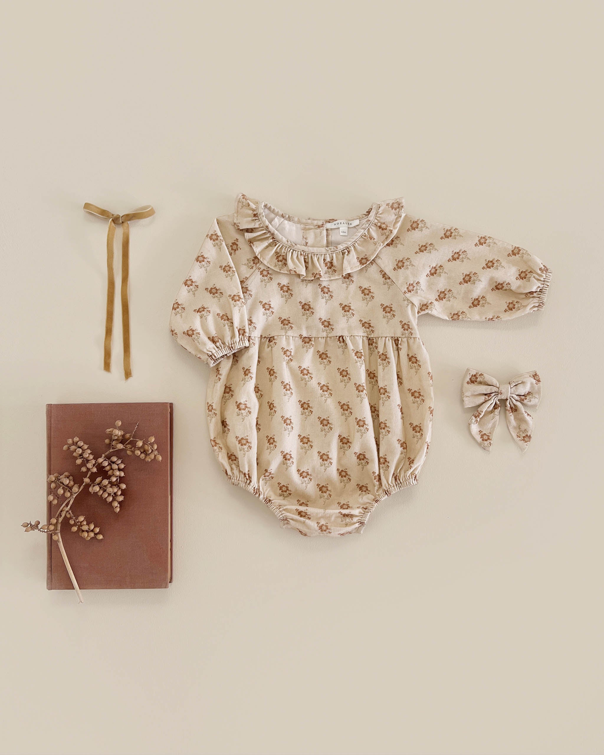 Adeline Romper || Vintage Fleur - Rylee + Cru | Kids Clothes | Trendy Baby Clothes | Modern Infant Outfits |