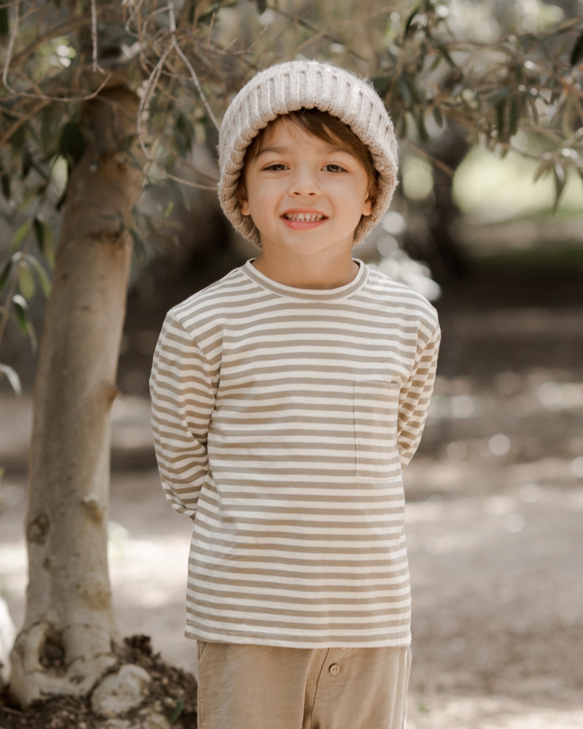 Long Sleeve Skater Tee || Fern Stripe - Rylee + Cru | Kids Clothes | Trendy Baby Clothes | Modern Infant Outfits |
