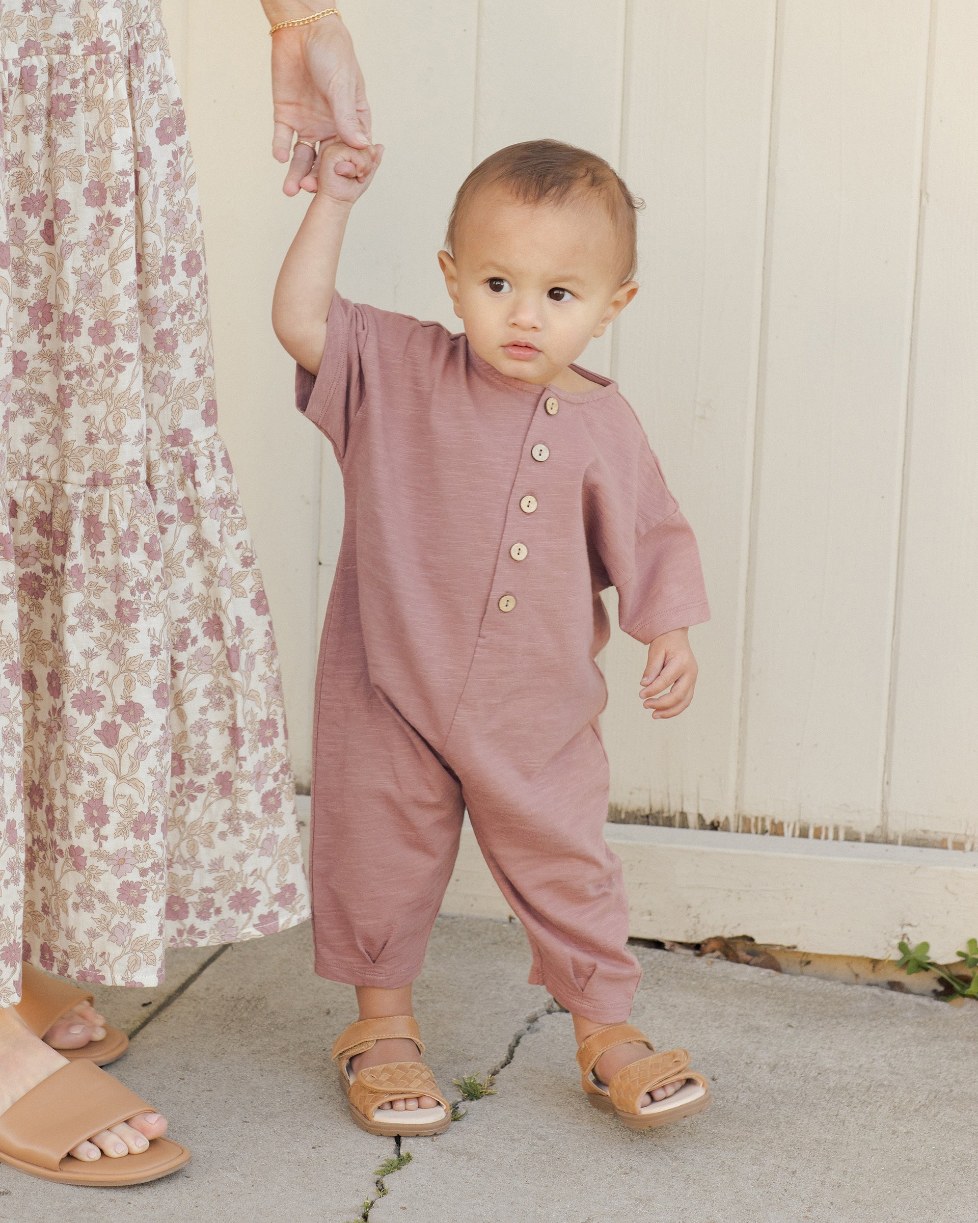 Rylee + Cru Shearling Baby Jumpsuit - Stars