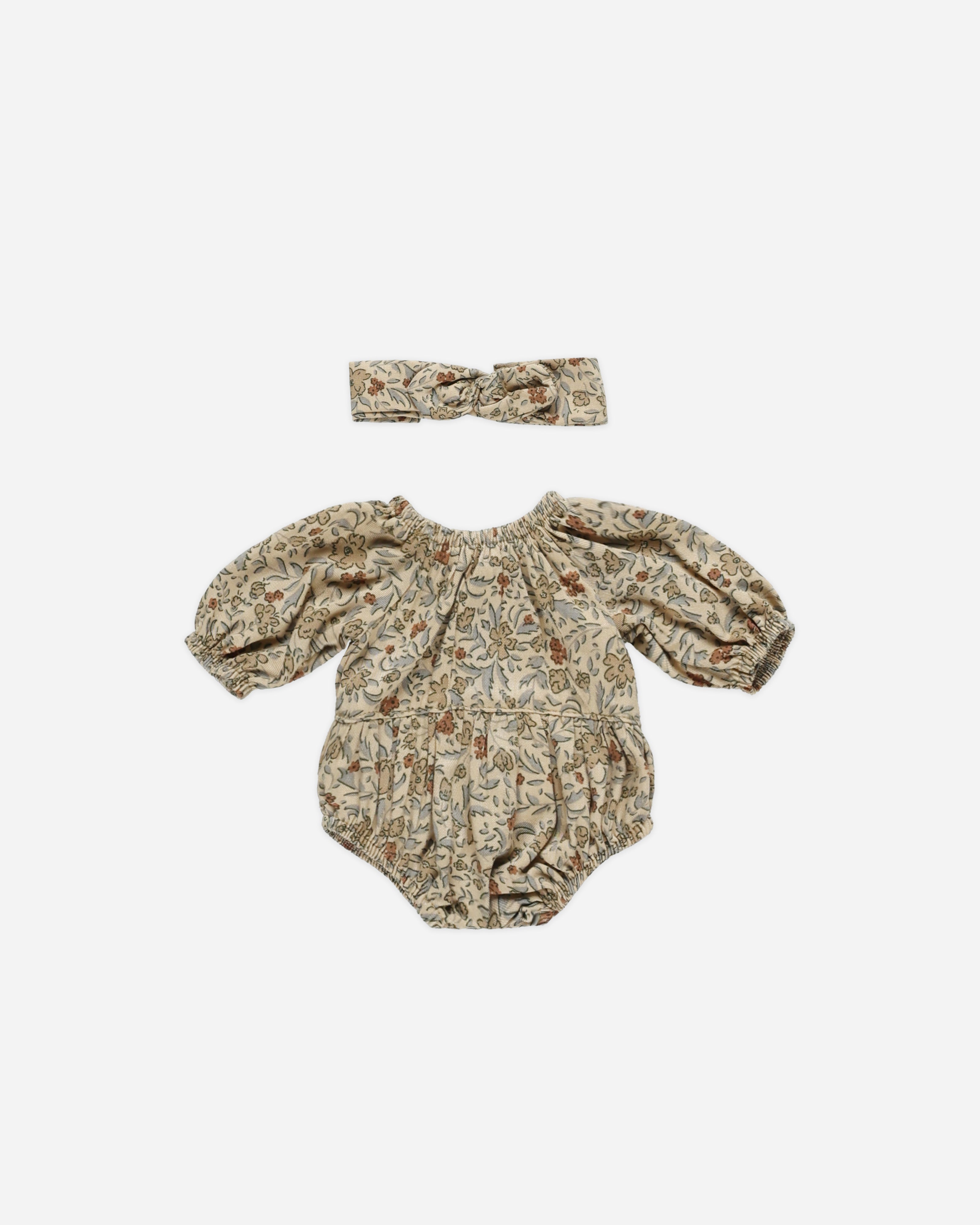Minikane Doll Outfit || Golden Garden Romper - Rylee + Cru | Kids Clothes | Trendy Baby Clothes | Modern Infant Outfits |