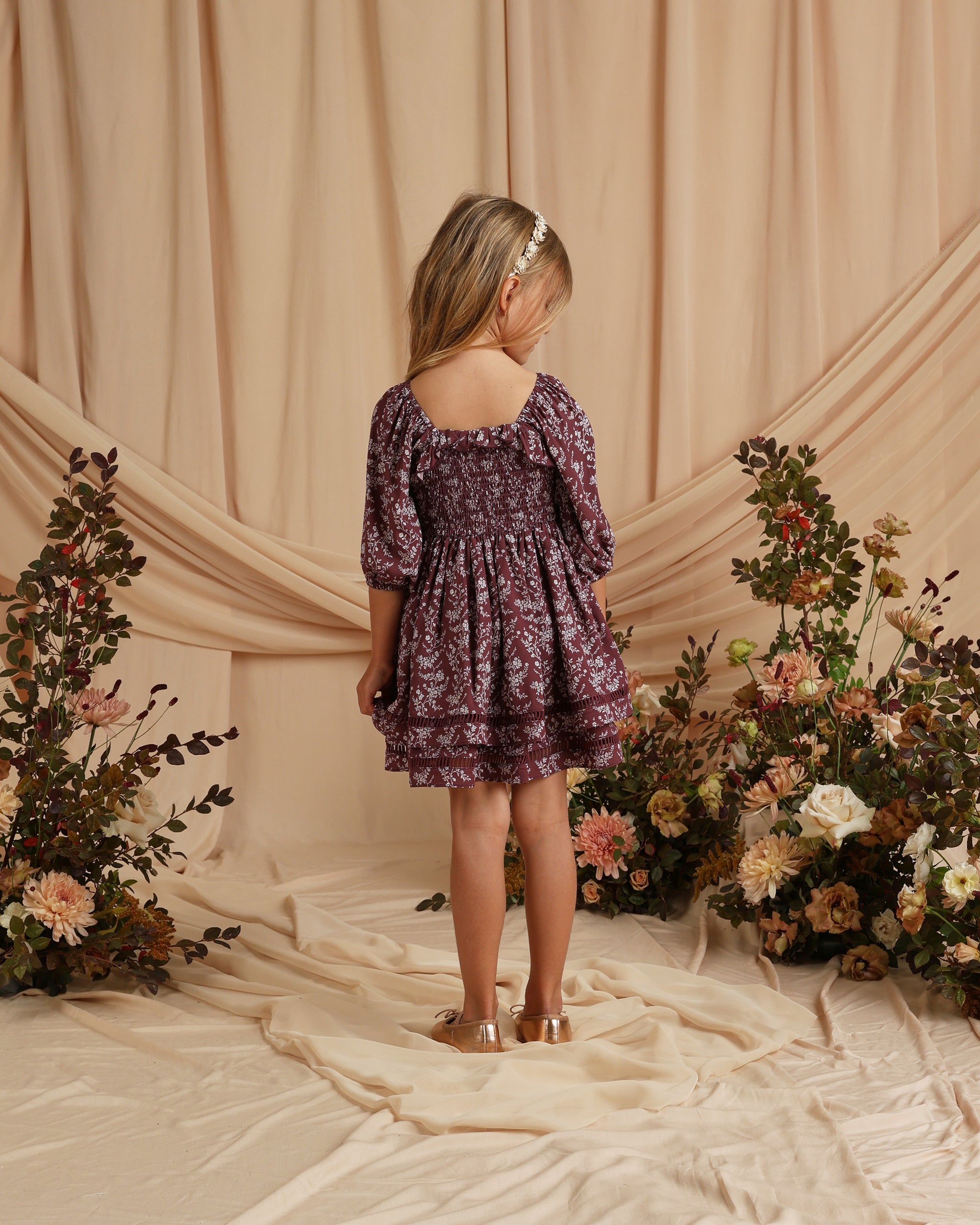 Elodie Dress || Winter Vines