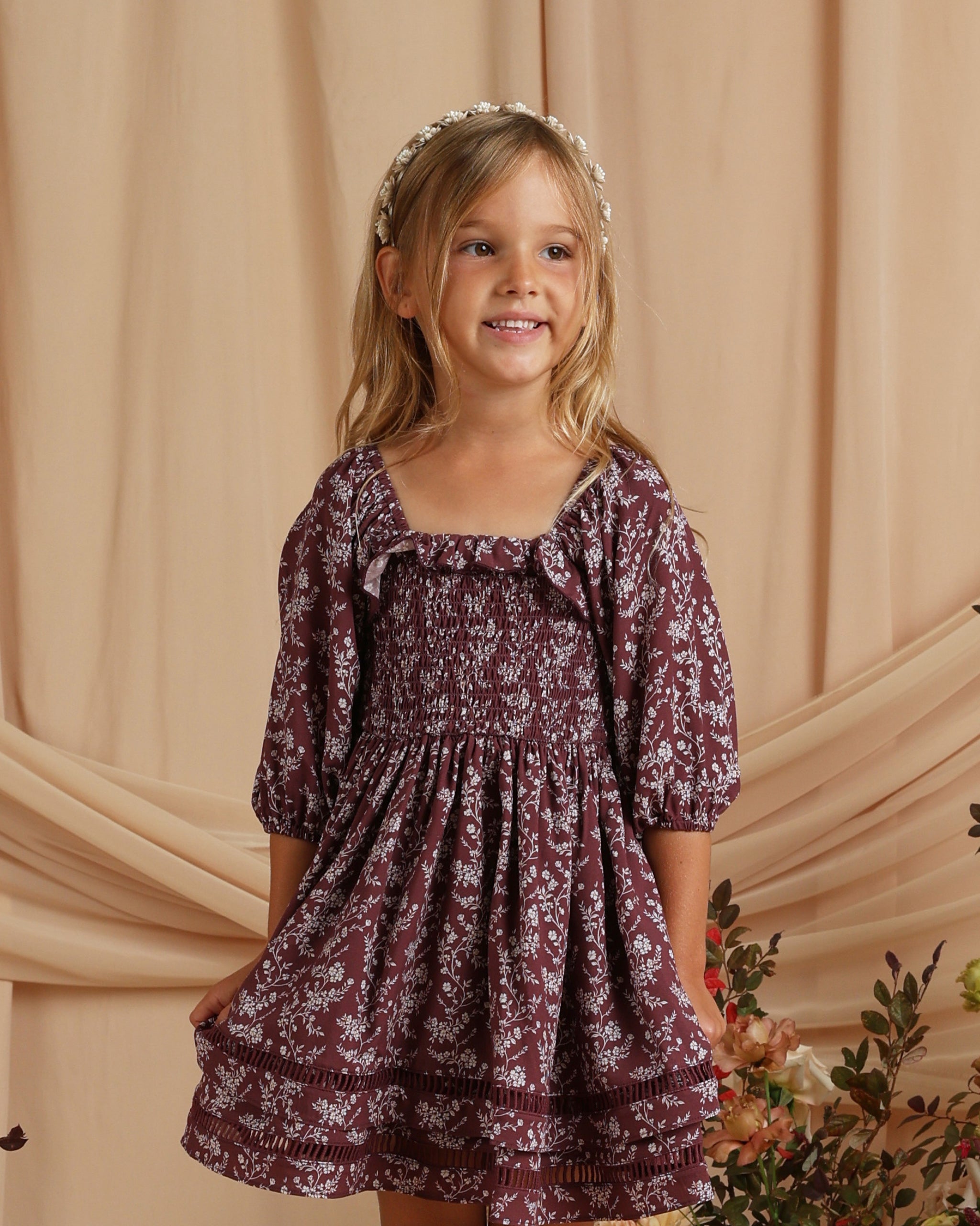 NWT 2024 Noralee ELODIE DRESS I AMBER GARDEN girl 10y