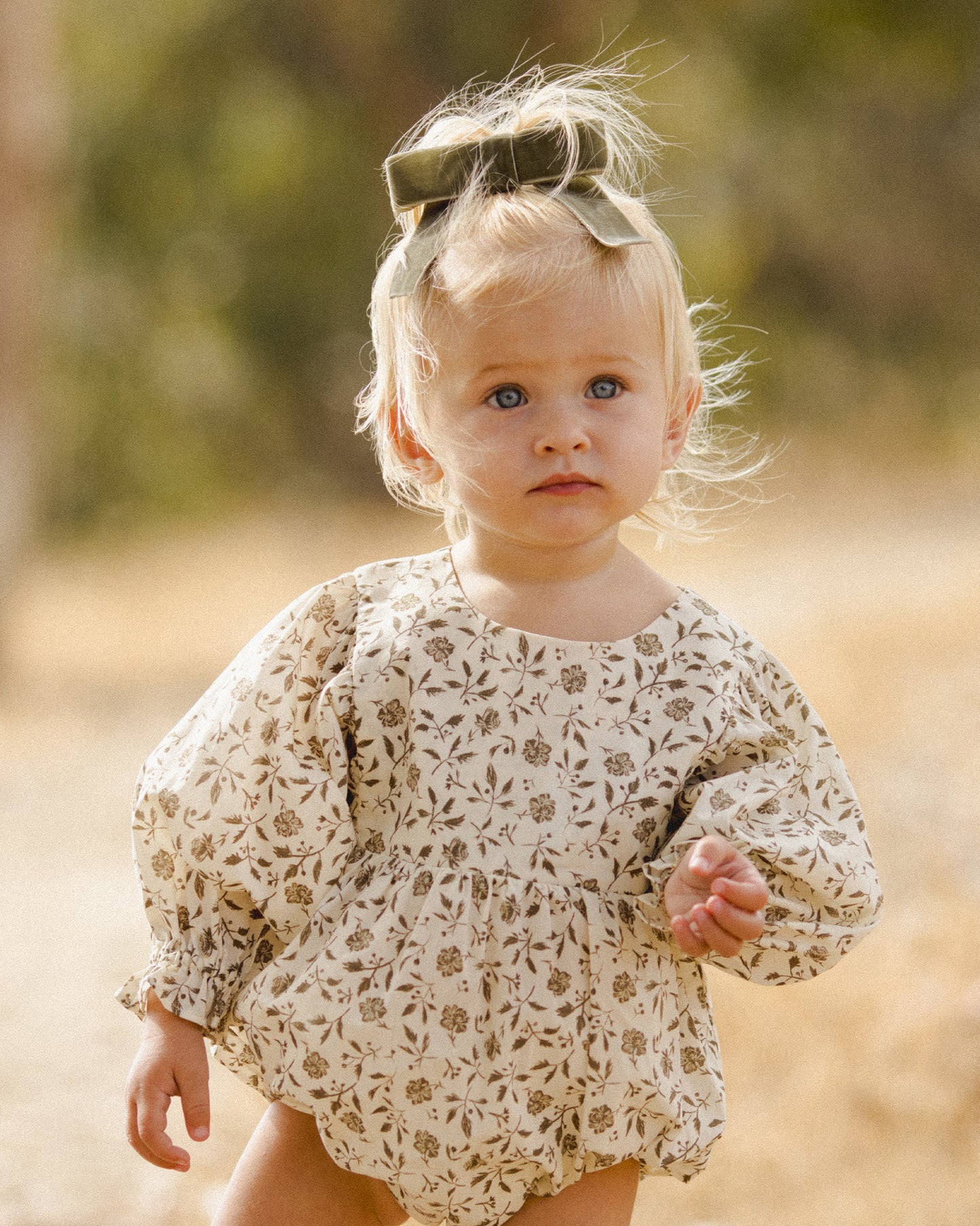 Luna Romper || Olive Bloom